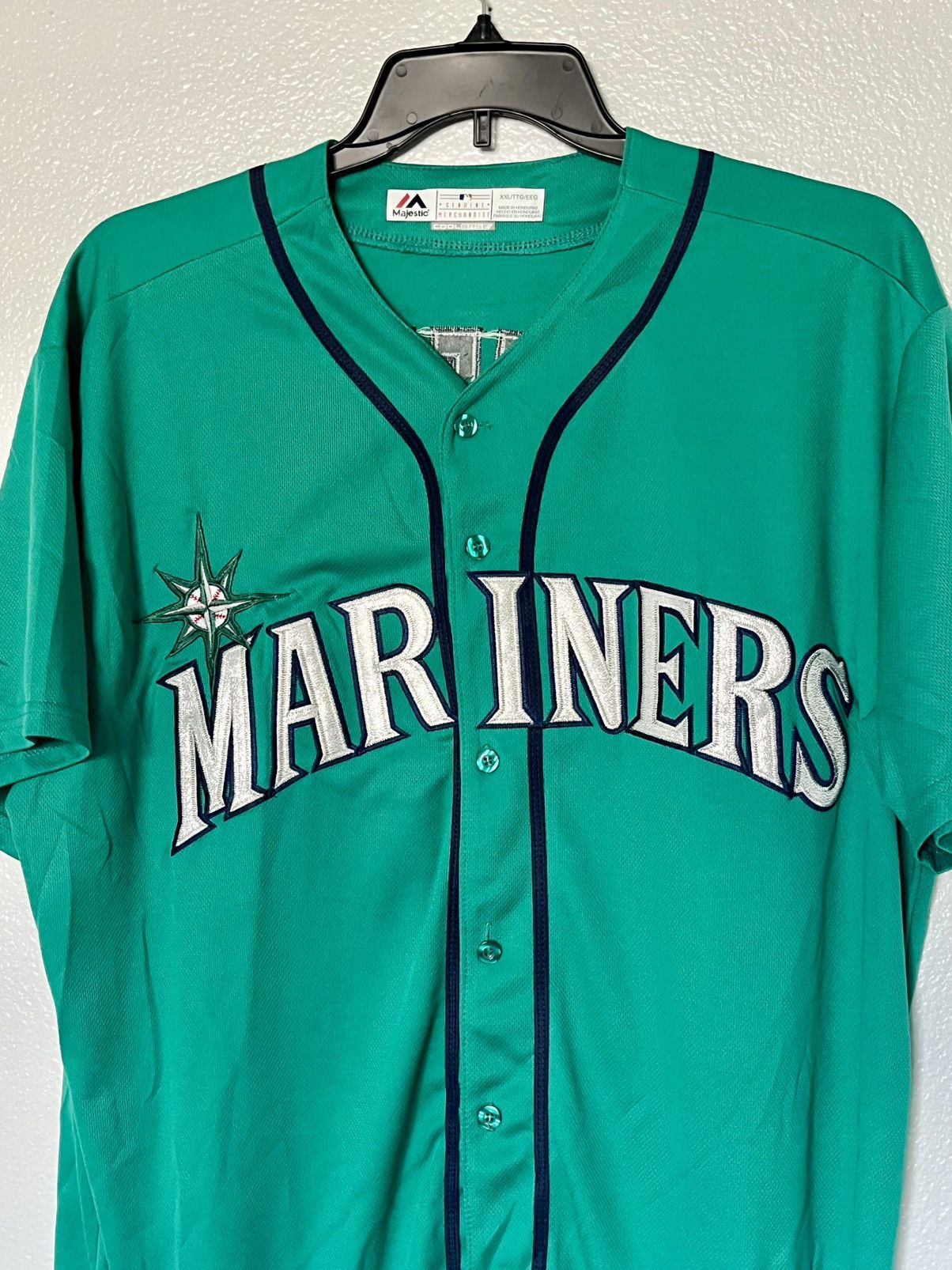 Majestic KEN GRIFFEY Jr. MAJESTIC SEATTLE MARINERS Authentic JERSEY Size US XXL / EU 58 / 5 - 4 Thumbnail