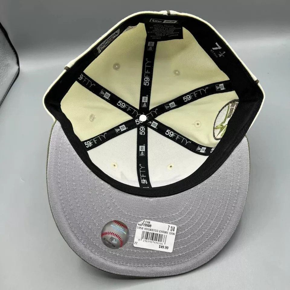New Era Houston Astros Hat Men 7 1/4 59Fifty New Era Fitted Cap Size ONE SIZE - 4 Thumbnail