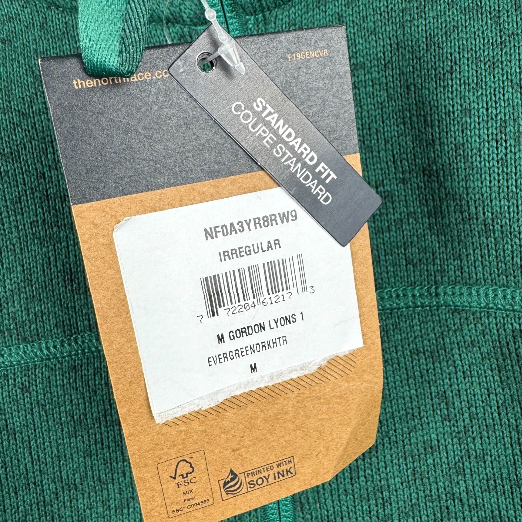 The North Face NEW The North Face Mens Medium Green Gordon Lyons 1/4 Zip Sweater Fleece Size US M / EU 48-50 / 2 - 5 Thumbnail