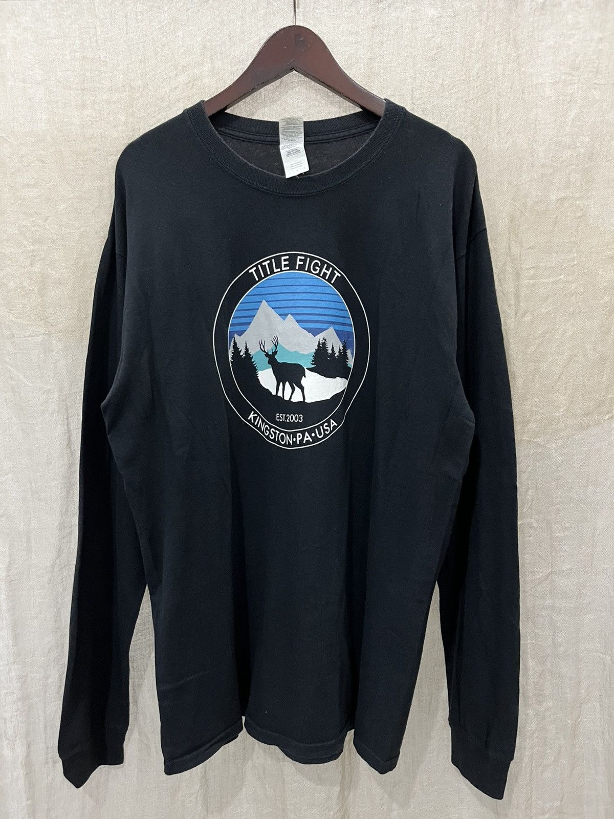 Band Tees Title fight long sleeve rare Size US L / EU 52-54 / 3 - 1 Thumbnail