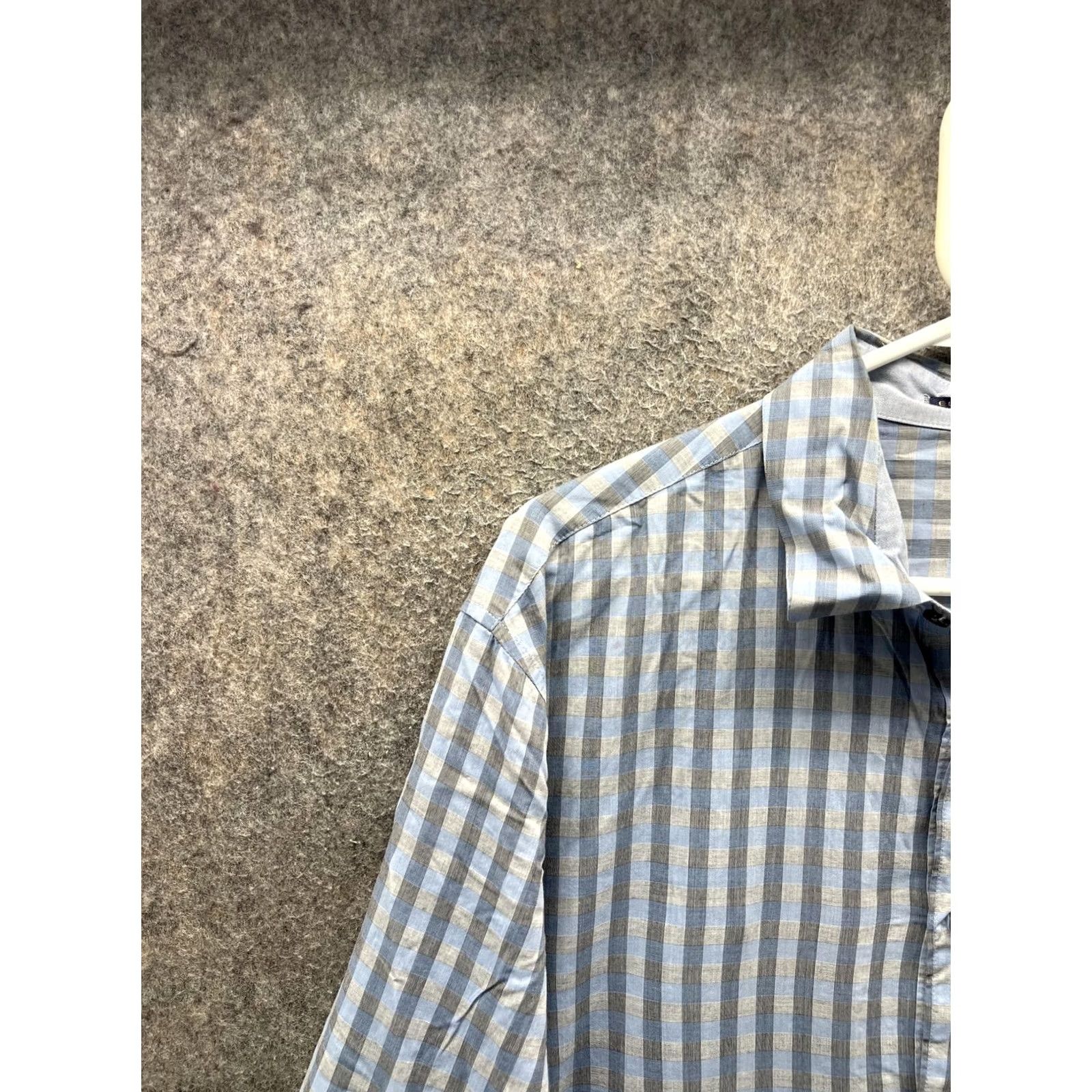 Elie Tahari Elie Tahari Shirt Womens XL / XXL Blue Check Button Front Long Sleeve Cotton Top Size XL / US 12-14 / IT 48-50 - 7 Thumbnail