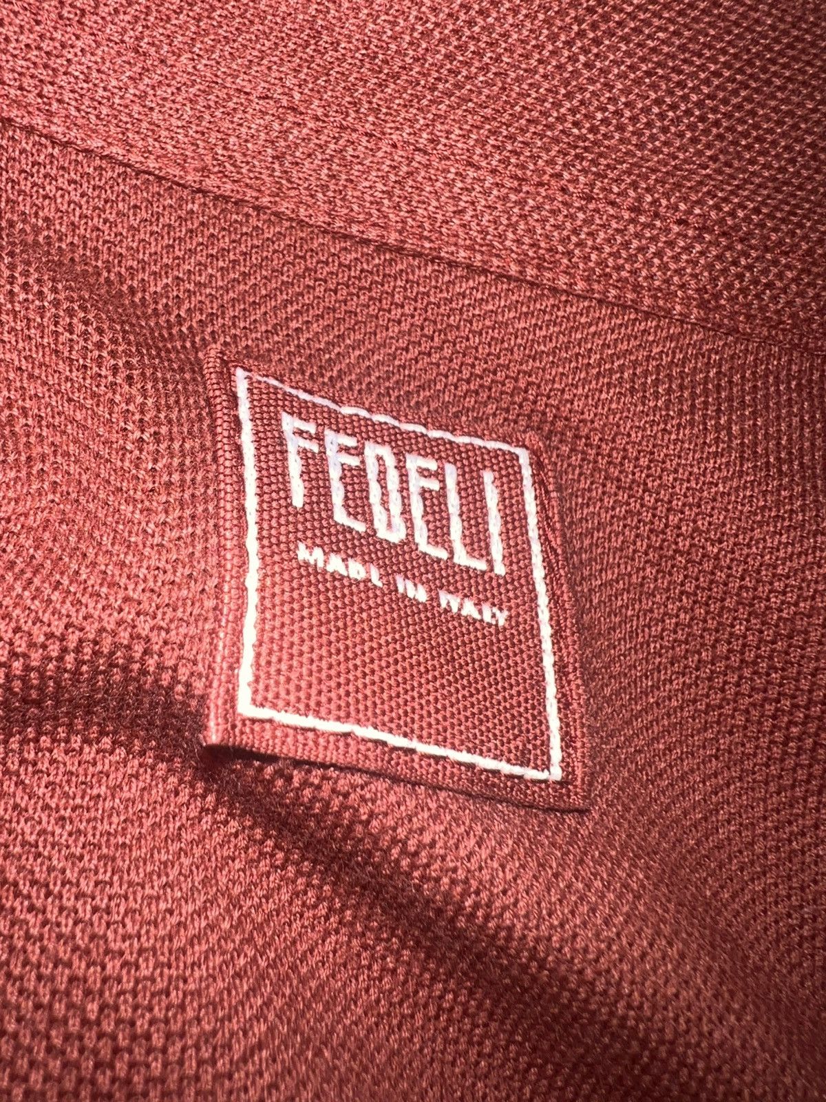 Fedeli Fedeli Robert - Cotton Piqué Shirt Size US L / EU 52-54 / 3 - 4 Thumbnail