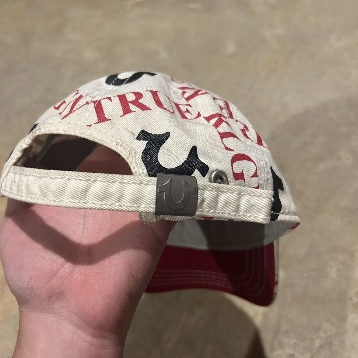 True Religion Vintage True Religion Horseshoe Monogram All Over Print Hat Size ONE SIZE - 6 Thumbnail