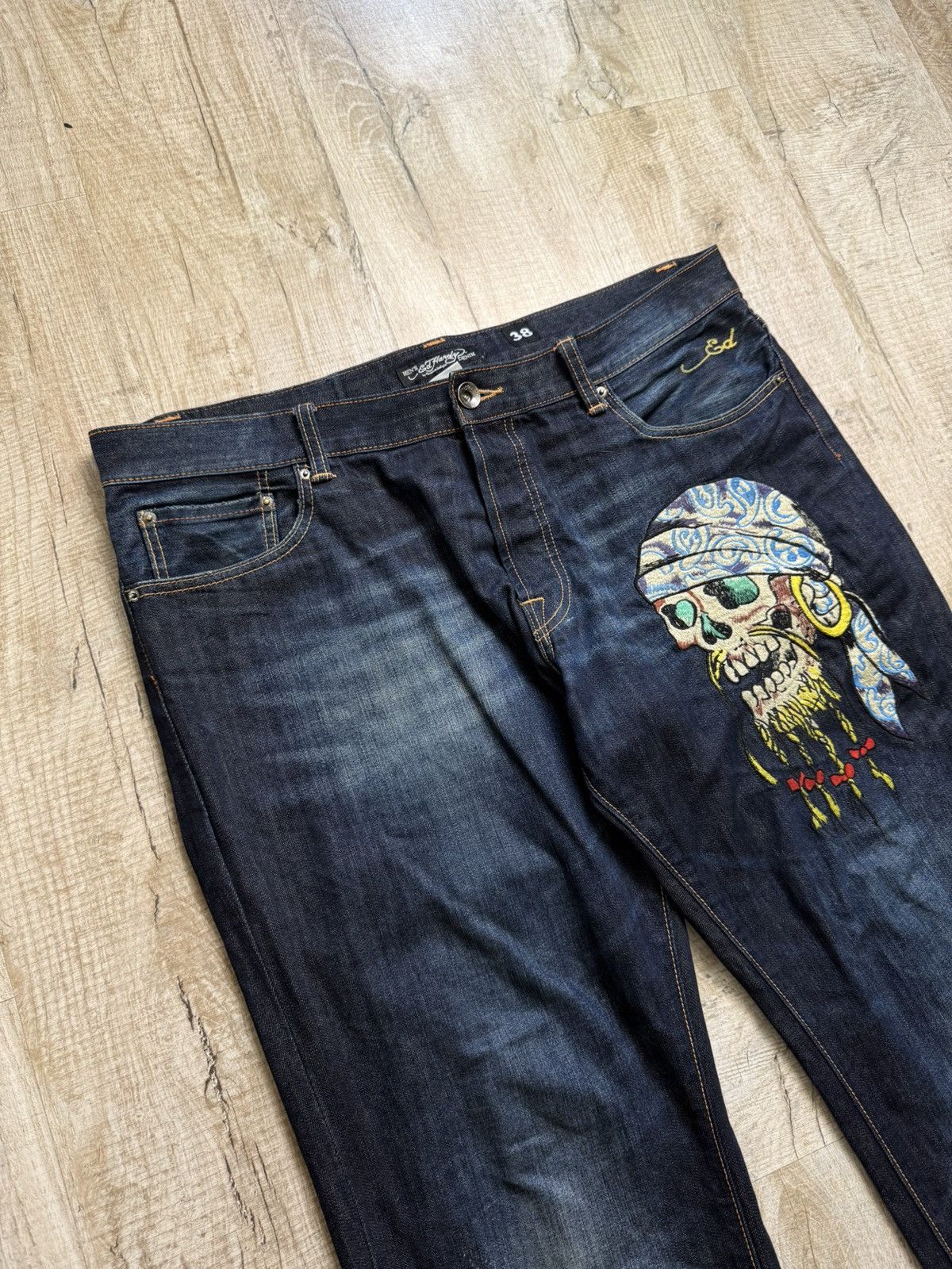 Ed Hardy Vintage Ed Hardy Jeans by Christian Audigier Pants Size US 38 / EU 54 - 9 Thumbnail