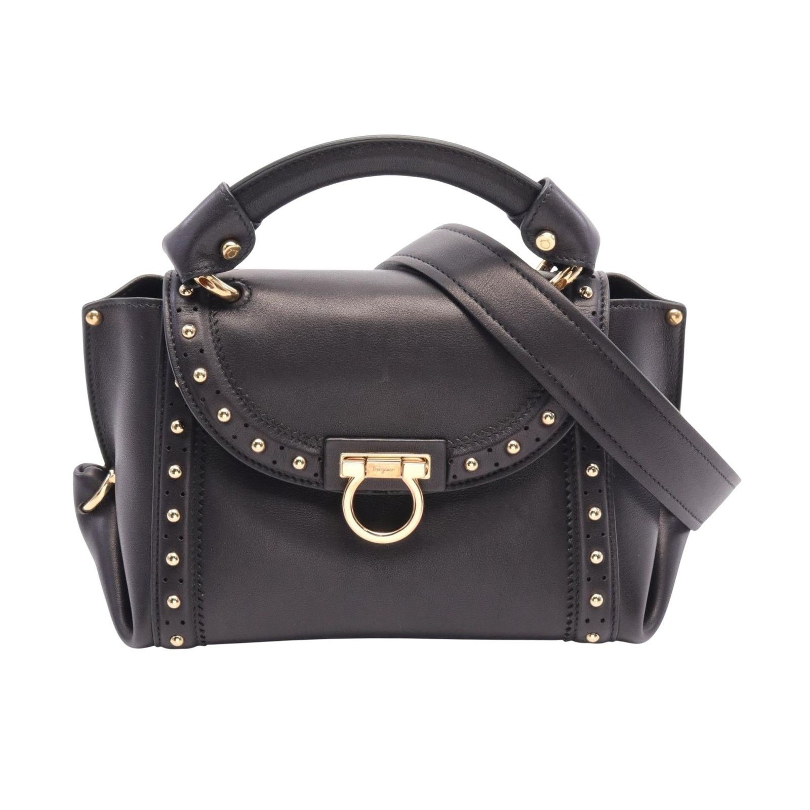 Salvatore Ferragamo tudio Bag tudded Top Handle