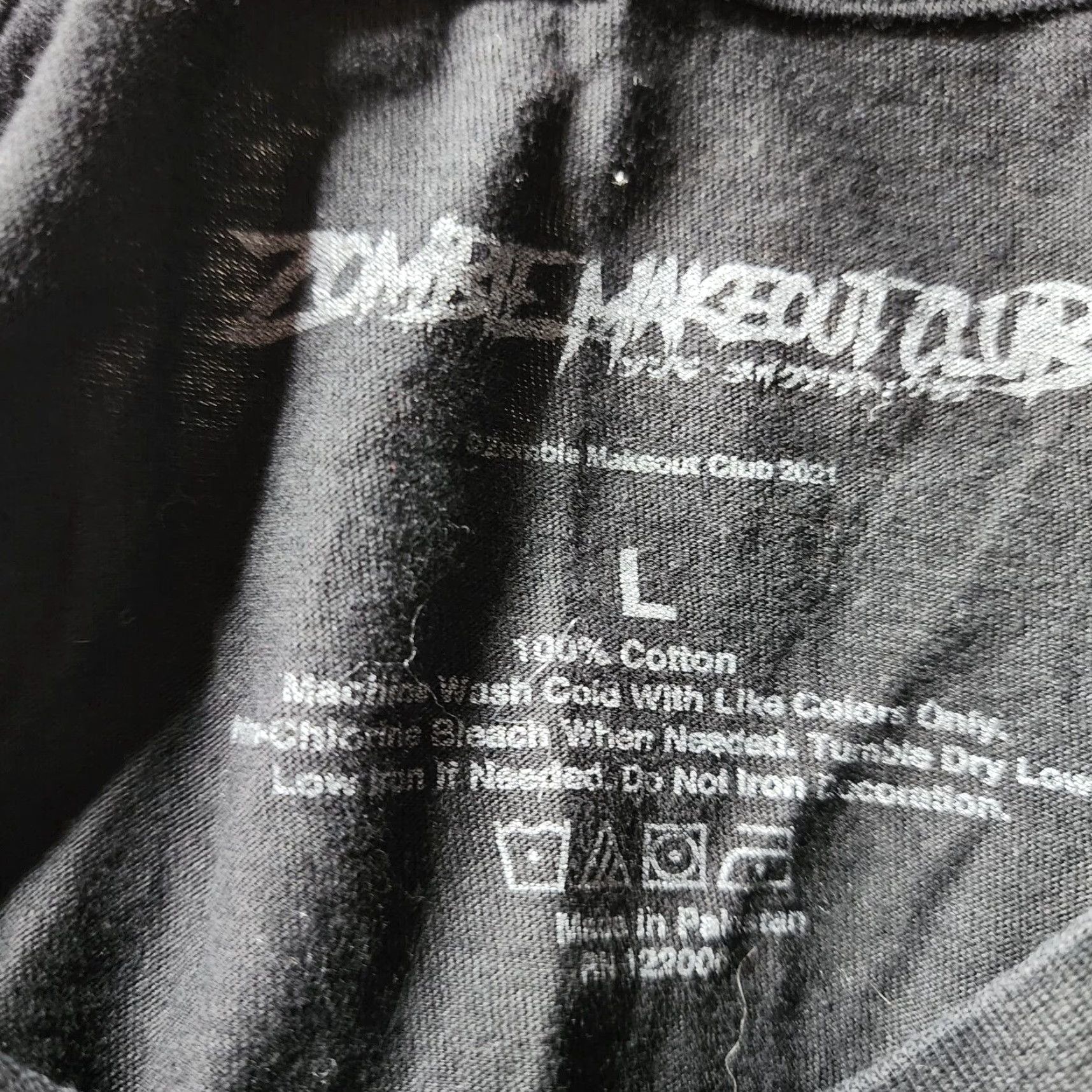 Vintage Zombie Makeout Club T-Shirt Unisex Adults L Black Crew Neck Short Sleeve Cotton Logo Vintage No Size US L / EU 52-54 / 3 - 2 Thumbnail