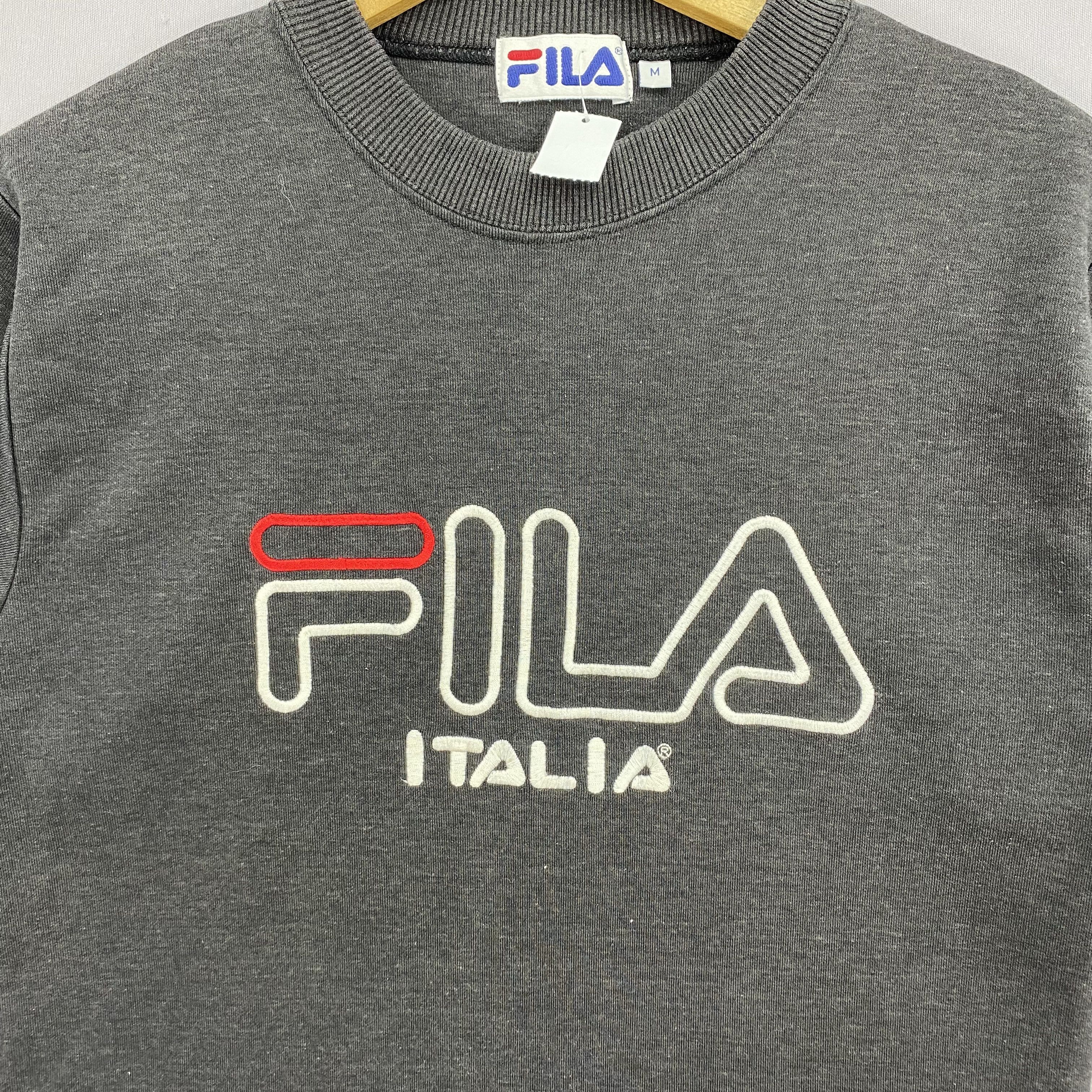 Fila Vintage 90s Fila Sweater Spellout Sweatshirt Jumper Size US M / EU 48-50 / 2 - 3 Thumbnail