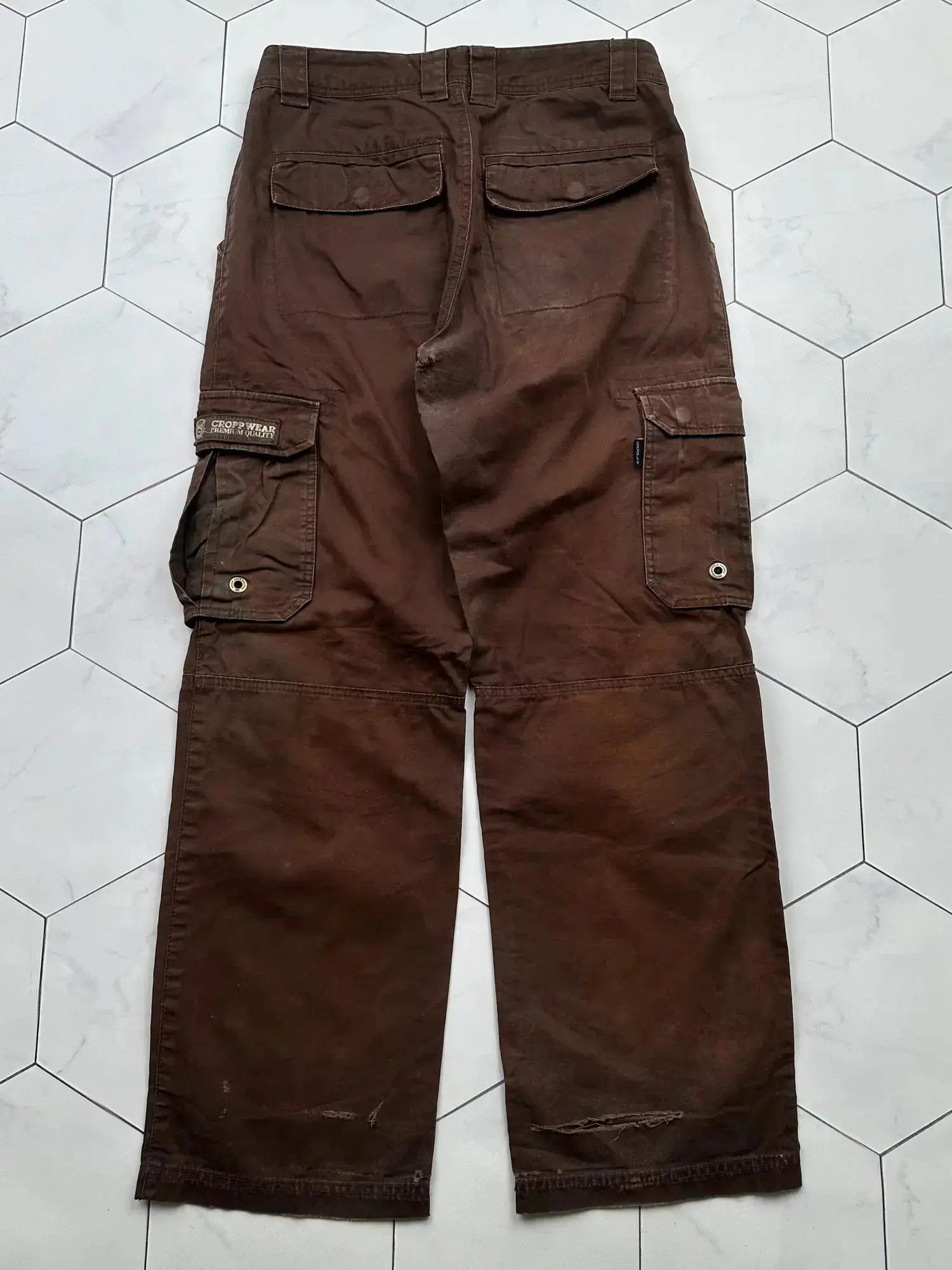 Japanese Brand Vintage Cargo Sun Faded Wide Pants (B458)E2 Size US 30 / EU 46 - 7 Thumbnail