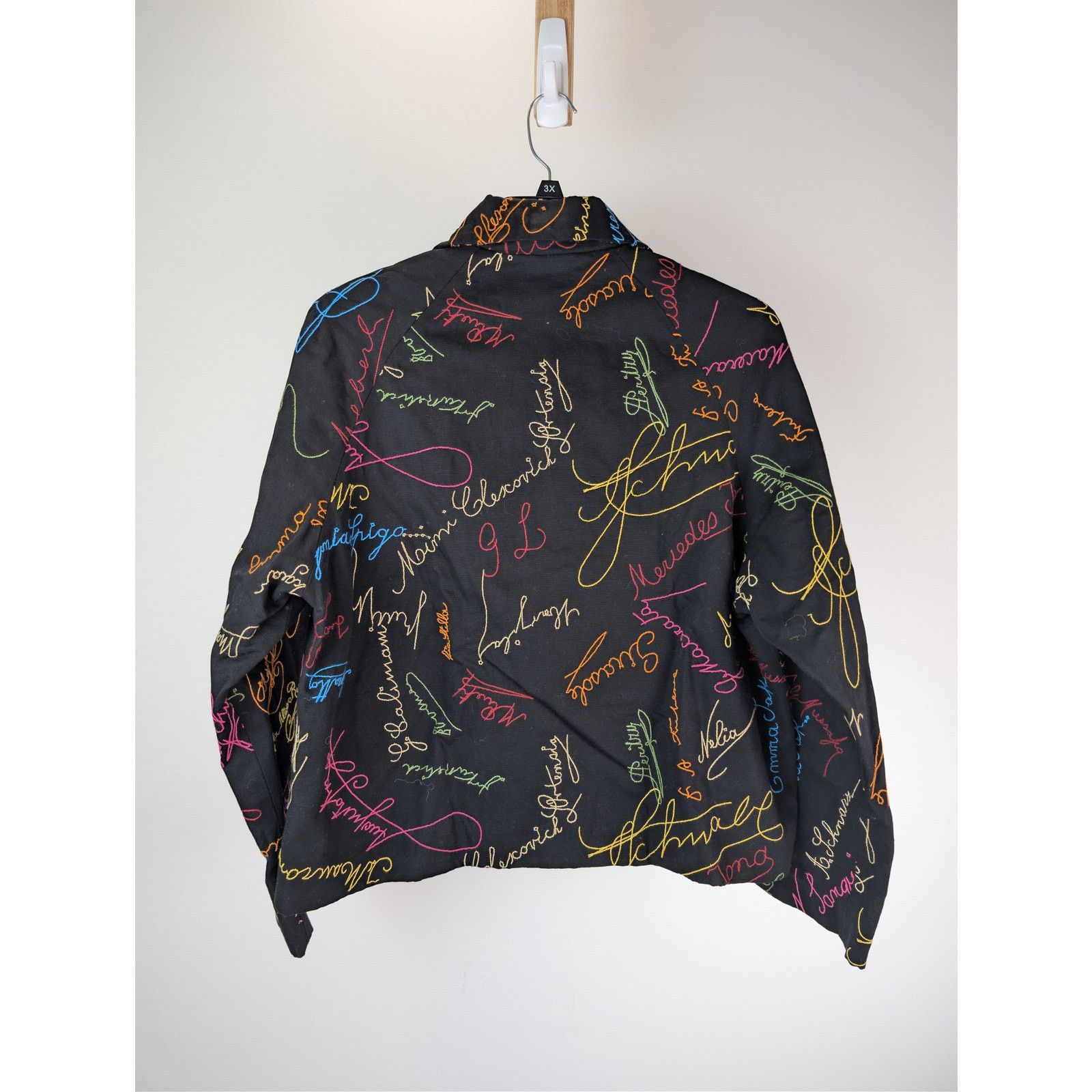 Bode o1rshd1 Signature Scrawl Coat in Black/Multicolor Size US M / EU 48-50 / 2 - 9 Thumbnail
