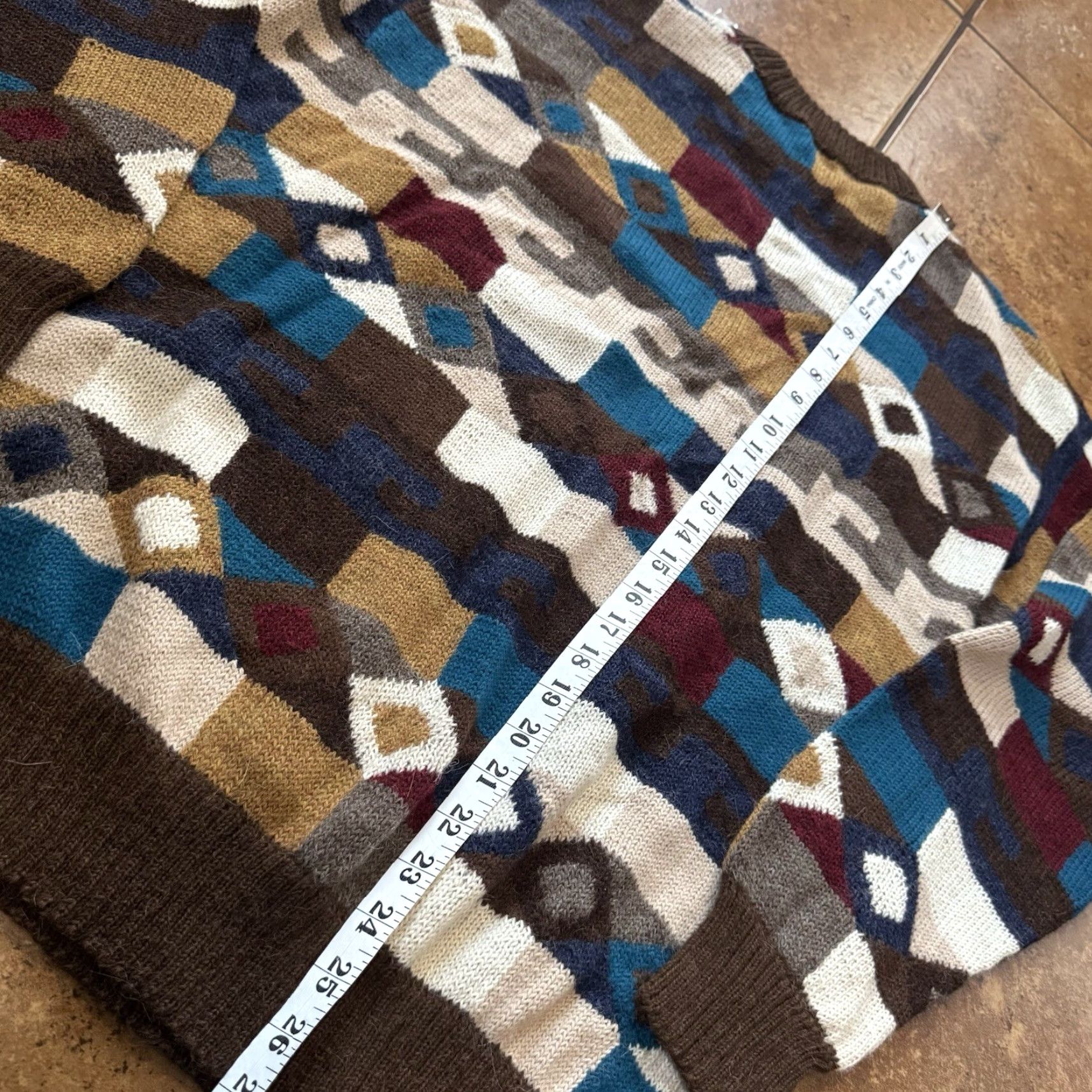 Vintage VINTAGE Novica 100% Alpaca Made In Peru Casual Boho Sweater Women XL Fair Isle Shirt Womens Bohemian 90s Size XL / US 12-14 / IT 48-50 - 6 Thumbnail