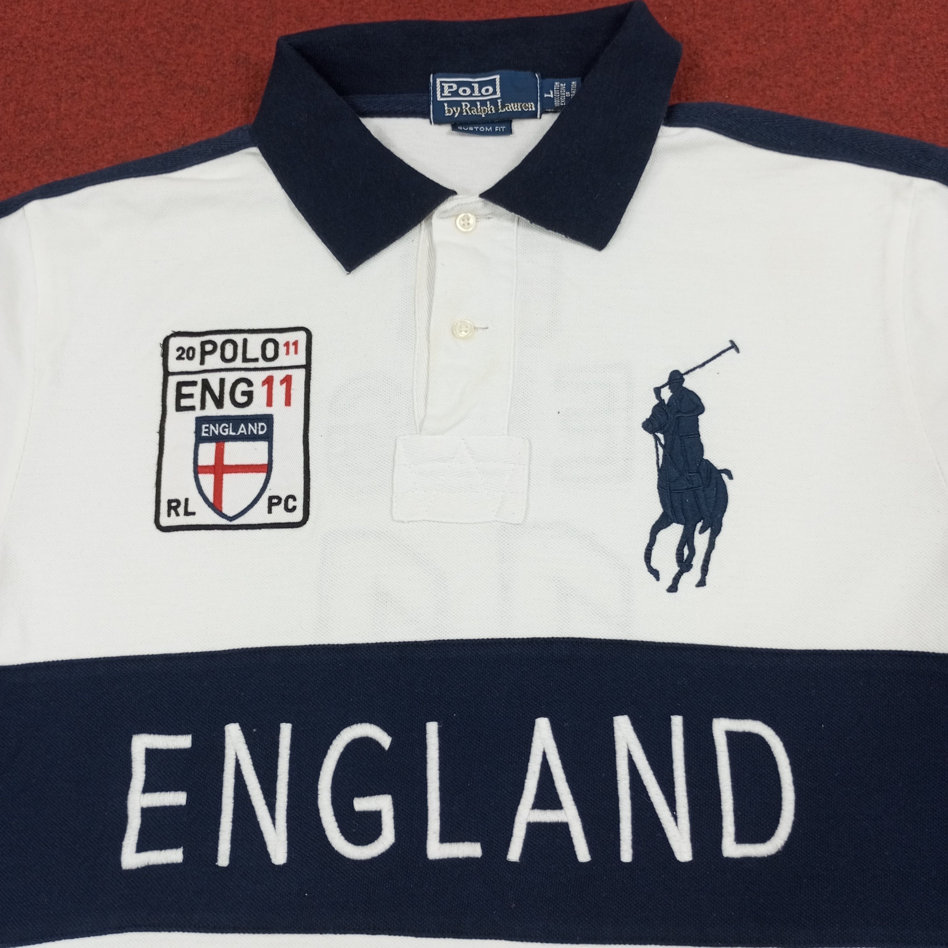 Polo Ralph Lauren Polo By Ralph Lauren England Design Vintage Polos Size US M / EU 48-50 / 2 - 2 Thumbnail