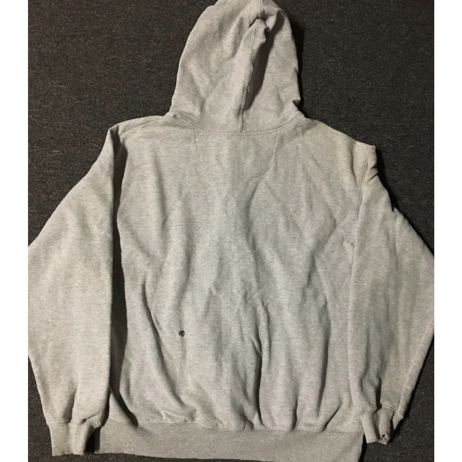 Champion VINTAGE Champion Hoodie XL Gray Distressed Faded Zip Shirt Track Grunge Punk Surf Skate 90s Mens Size US XL / EU 56 / 4 - 2 Thumbnail
