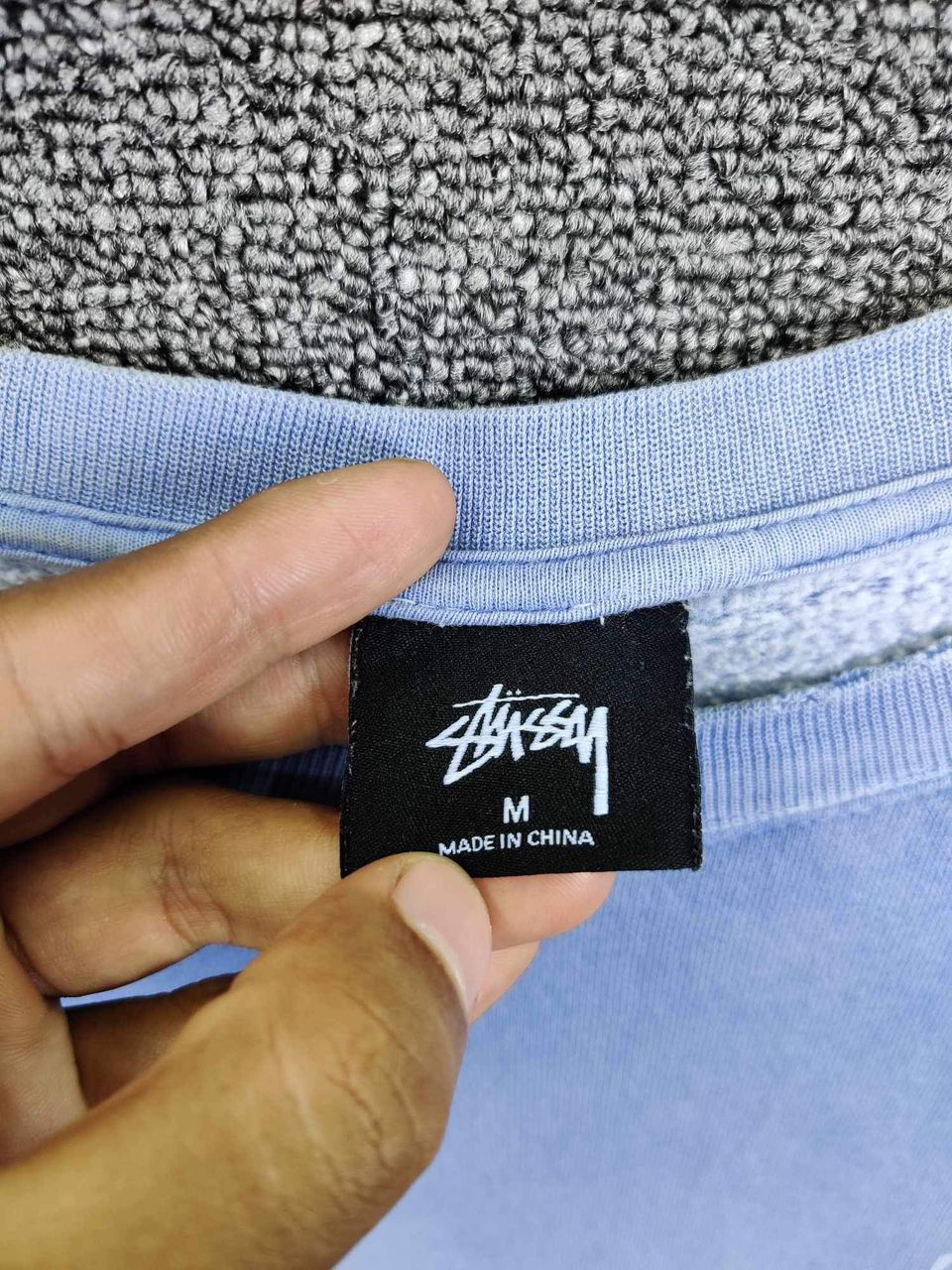 Stussy Vintage Stussy Signature Big Logo Distressed Sweatshirt Size US M / EU 48-50 / 2 - 10 Thumbnail