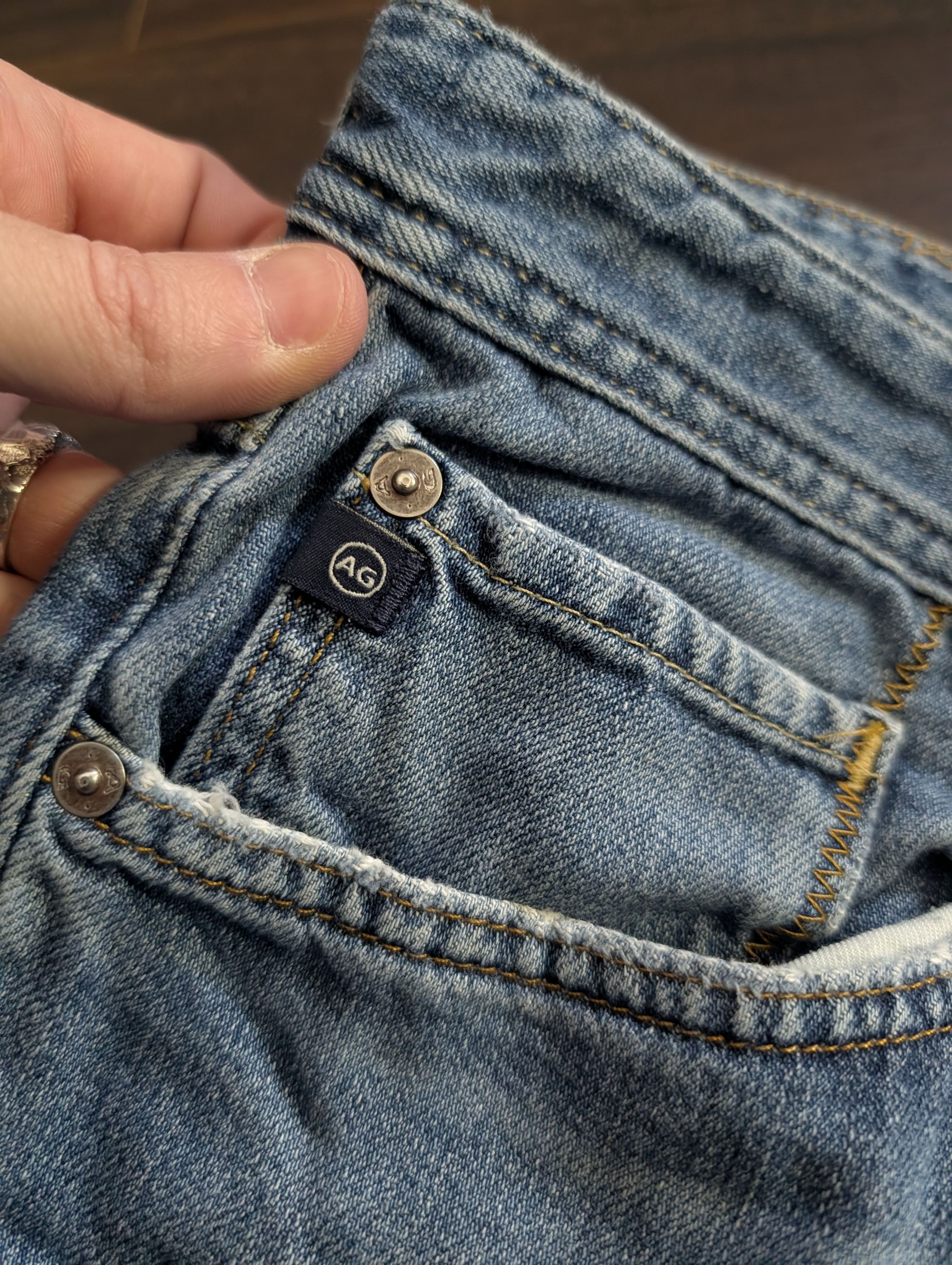 AG Adriano Goldschmied The Protege straight leg MiUSA blue denim jeans 38 Size US 38 / EU 54 - 6 Thumbnail