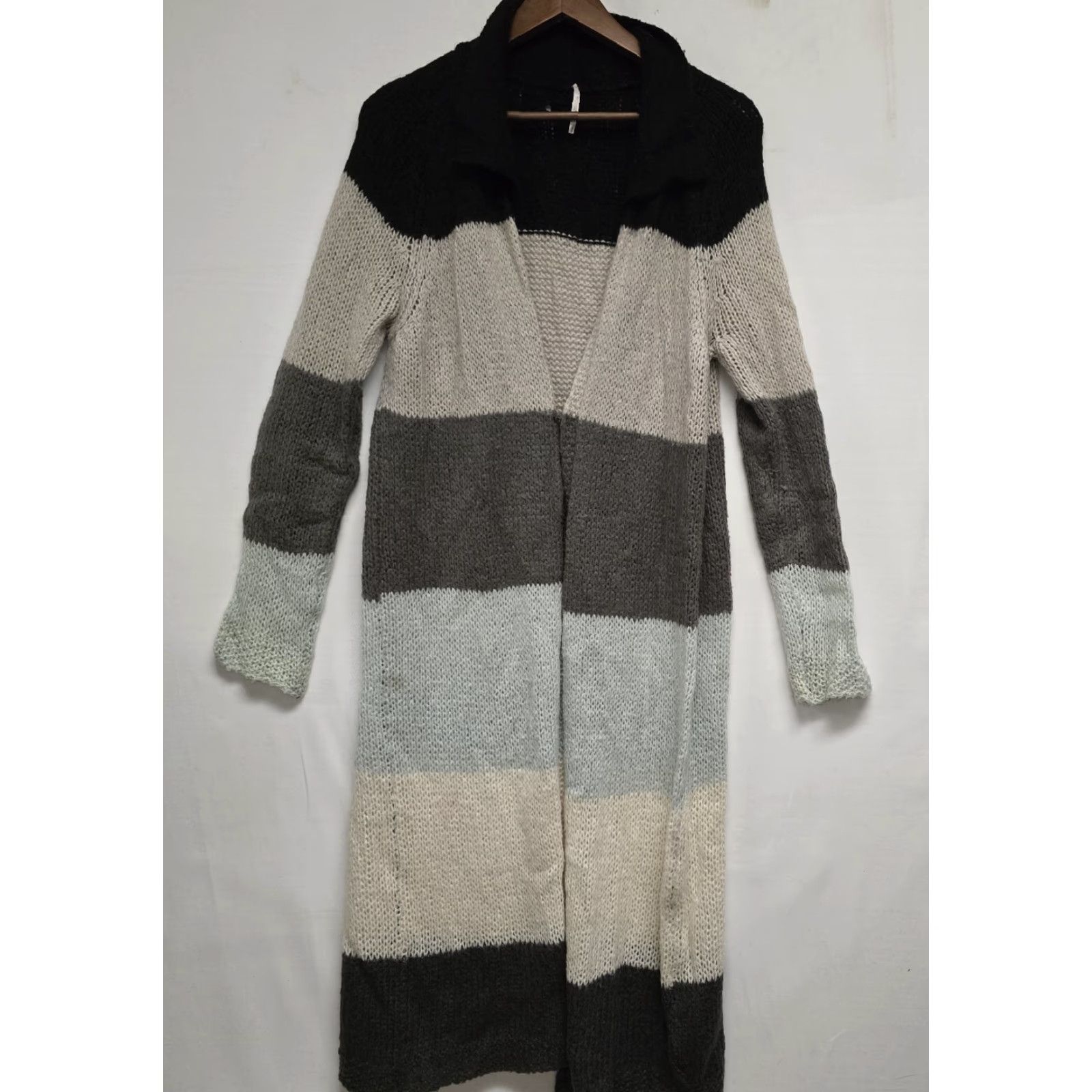 Free People Free People Over The Rainbow Cardigan Duster Sweater Women Size Small Blue Italy Multicolor Rainbow Cardigan Womens Colorful 90s? Size S / US 4 / IT 40 - 4 Thumbnail