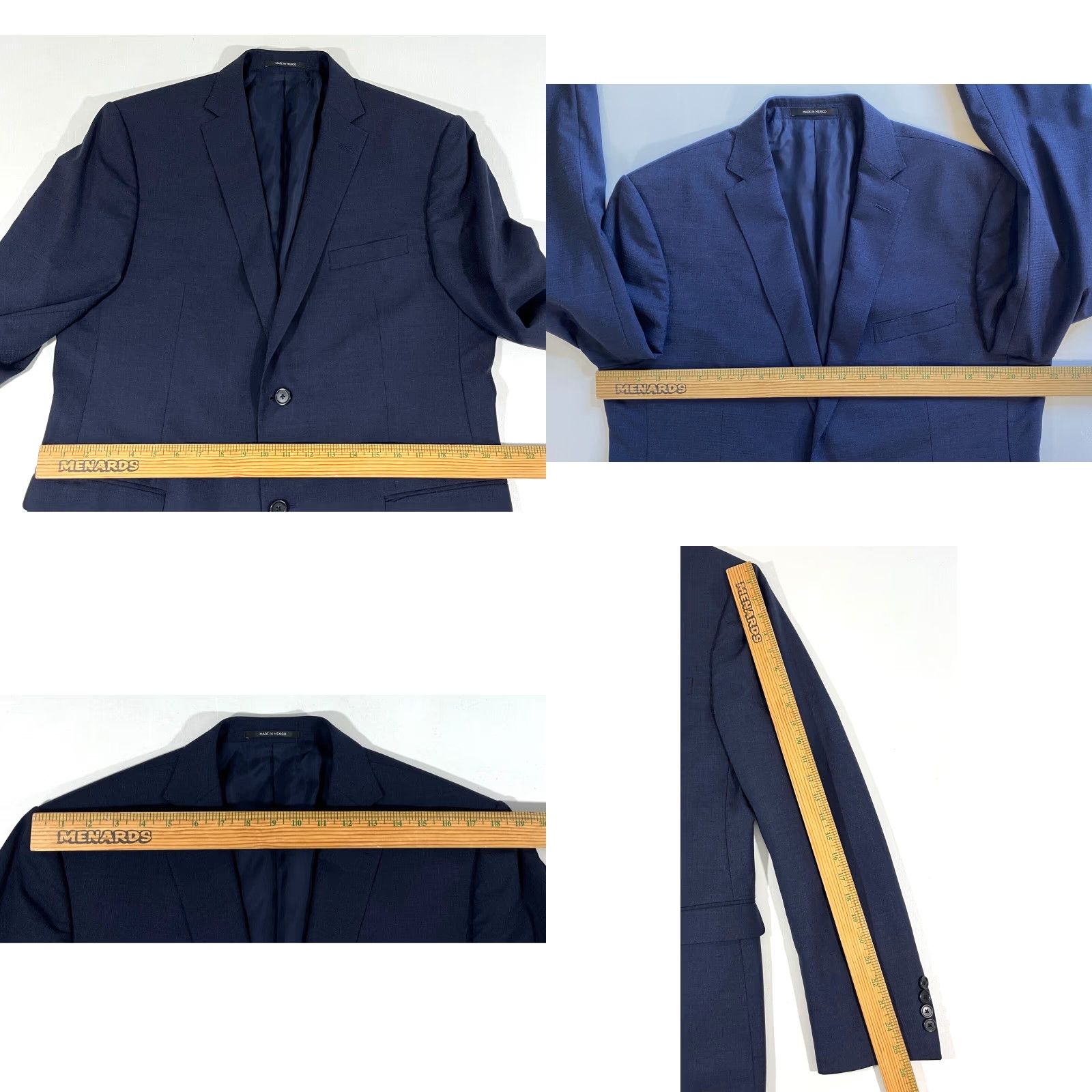 Ermenegildo Zegna Z Zegna Men’s Wool Suit Jacket Navy 44R IT 54R Single-Breasted Two-Button Vintage (Pre-owned) Mens Size 42R - 10 Thumbnail