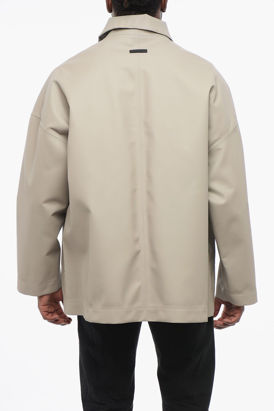 Fear of God og1mm0825 Zip-up Monochrome Nylon Windbreaker in Beige Size US S / EU 44-46 / 1 - 2 Thumbnail