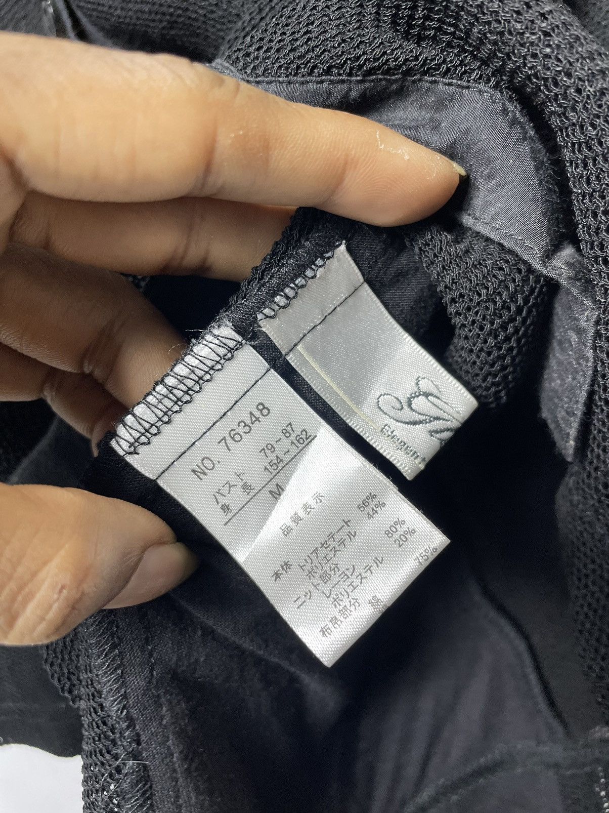 Japane- glitgern Mesh Hoodie button if9was6 style