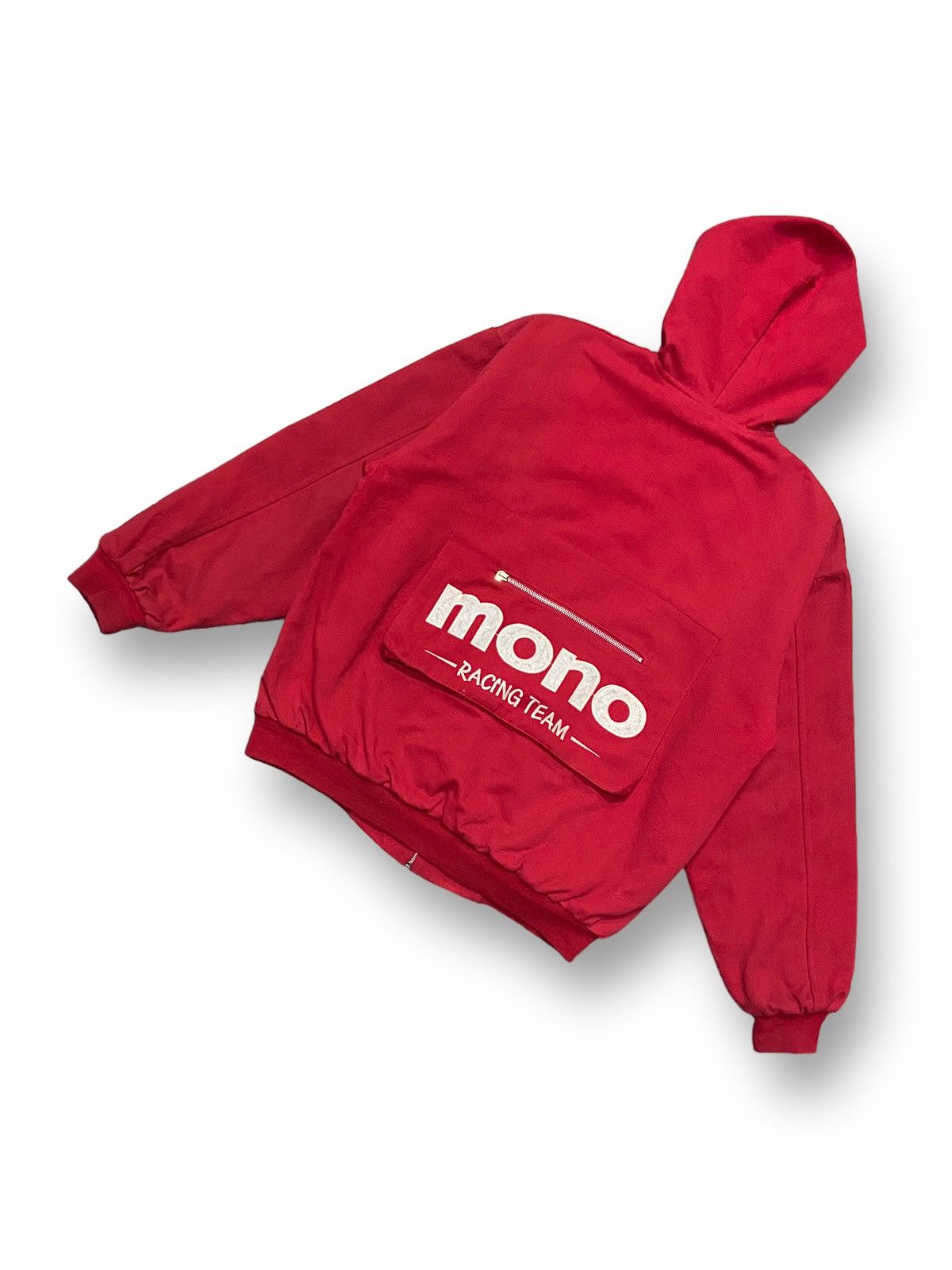 Japanese Brand × Vintage Vintage Mono Racing Team Zip Up Hoodie Jacket Size US L / EU 52-54 / 3 - 9 Thumbnail