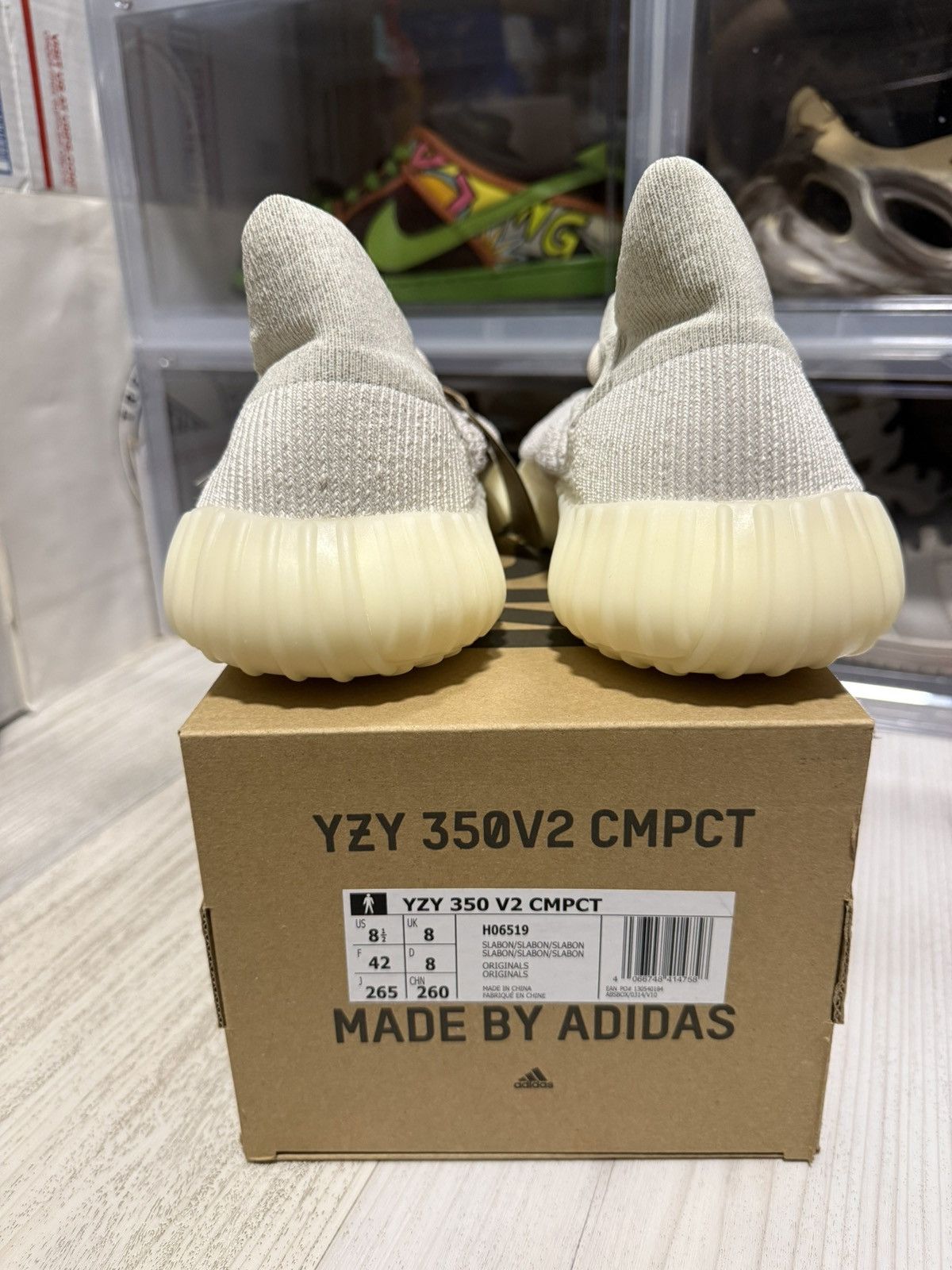 Adidas × Kanye West Adidas Yeezy 350 V2 CMPCT Slate Bone Size US 8.5 / EU 41-42 - 5 Thumbnail