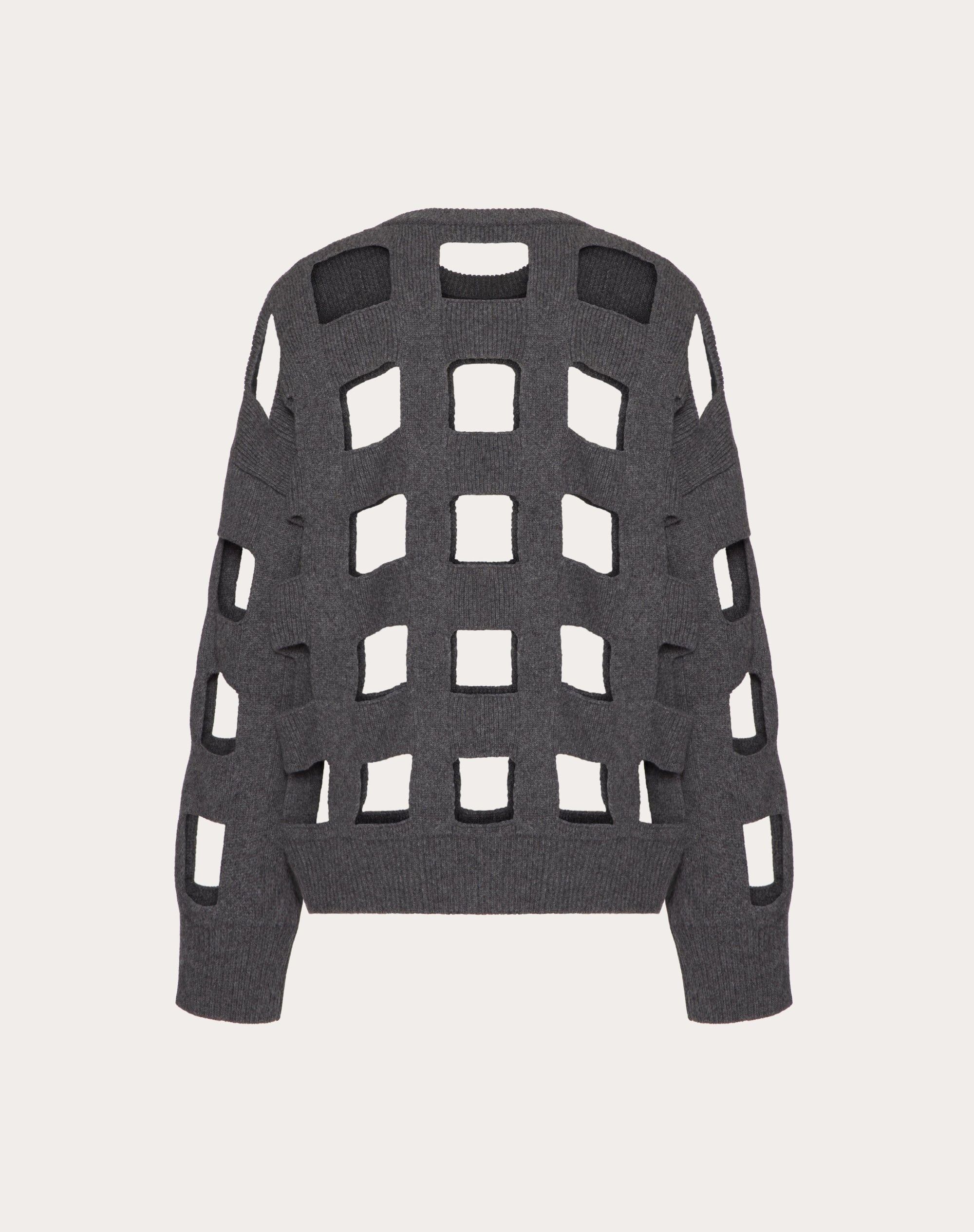 Valentino o1y0326 Crewneck Sweater in Gray Size XS / US 0-2 / IT 36-38 - 2 Thumbnail