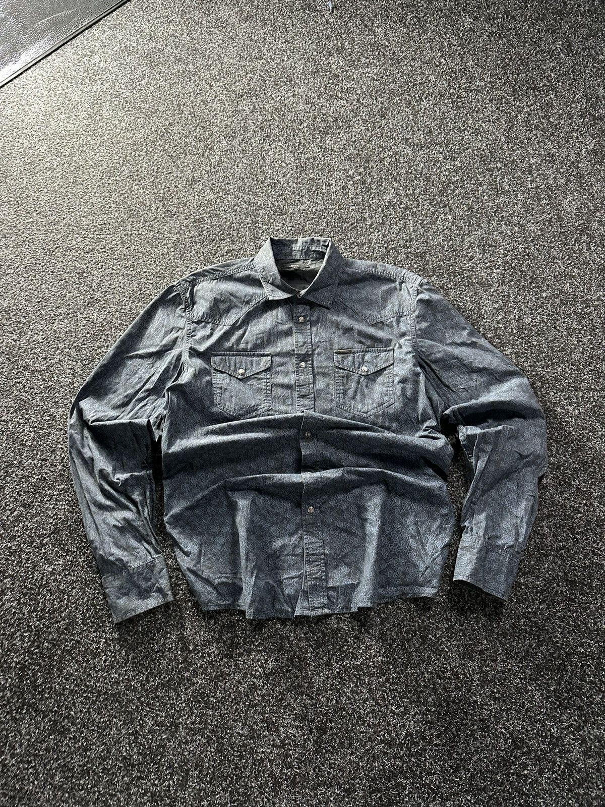 Diesel × Vintage 🚨VNTG Diesel Avant-garde Shirt 90s very rare ZEGNA STYLE Size US XL / EU 56 / 4 - 1 Thumbnail