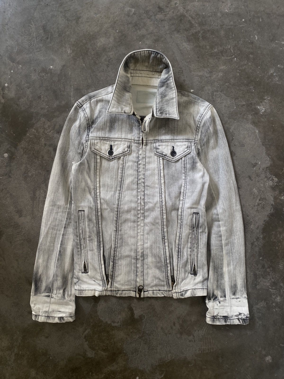 14th Addiction 2000s Buffalo Bobs - Vkei Style Triple Zipper Denim Jacket Size US M / EU 48-50 / 2 - 4 Thumbnail