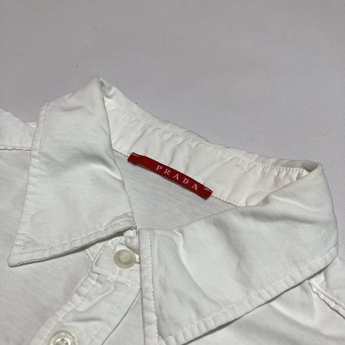 Prada Prada Logo Basic Stripe Polo Shirt Size US M / EU 48-50 / 2 - 4 Thumbnail