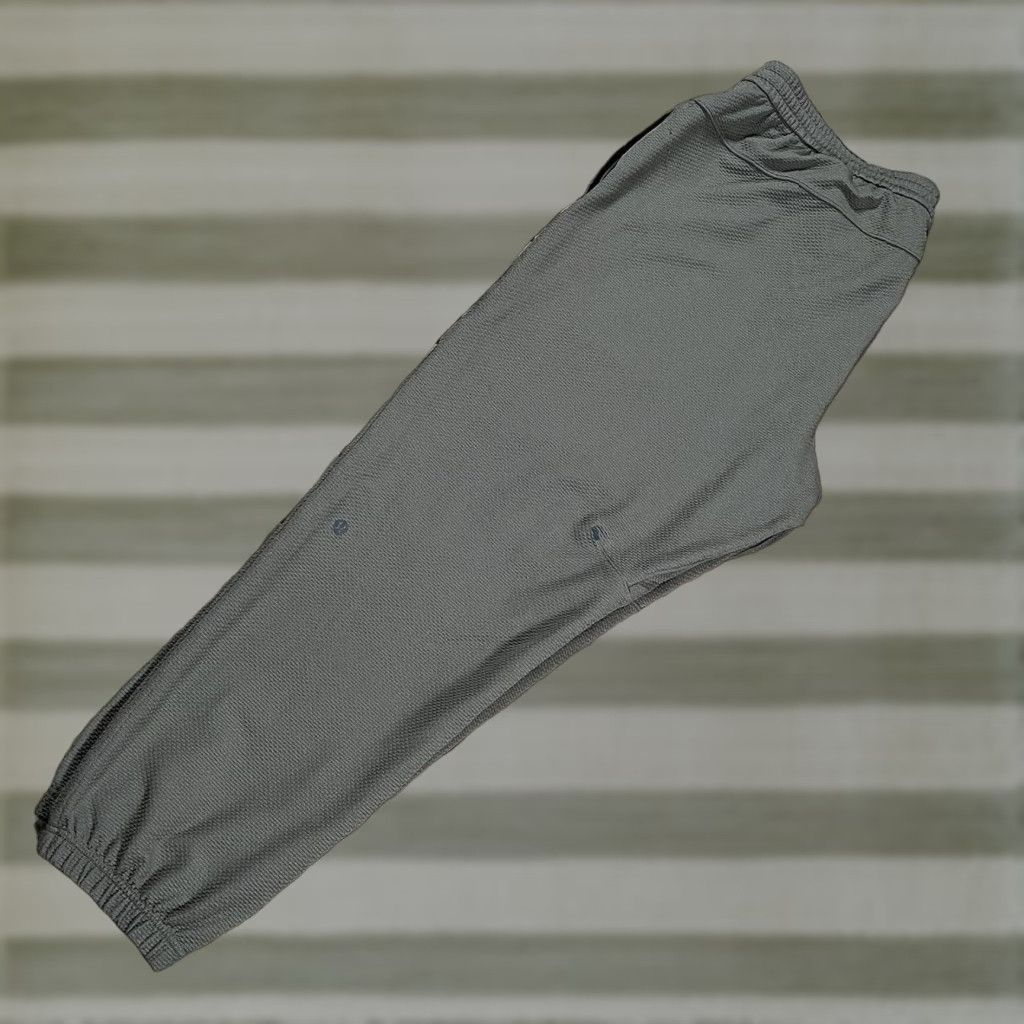 Lululemon At Ease Textured Jogger Pants Men 2XL Green Jogger Activewear Mens