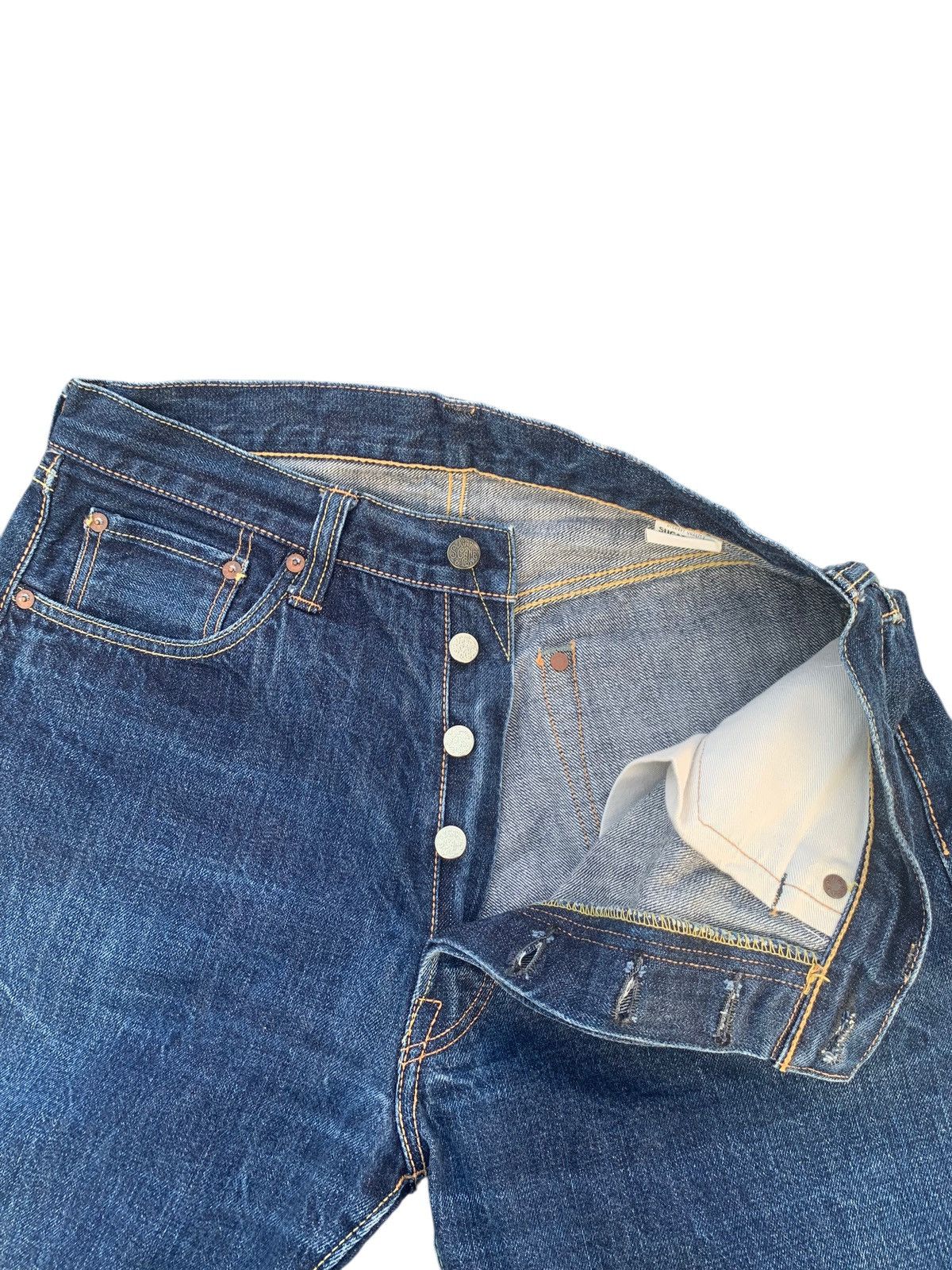 Kapital RARE VINTAGE SUGAR CANE STAR SELVEDGE JAPANESE DENIM Size US 32 / EU 48 - 16 Thumbnail