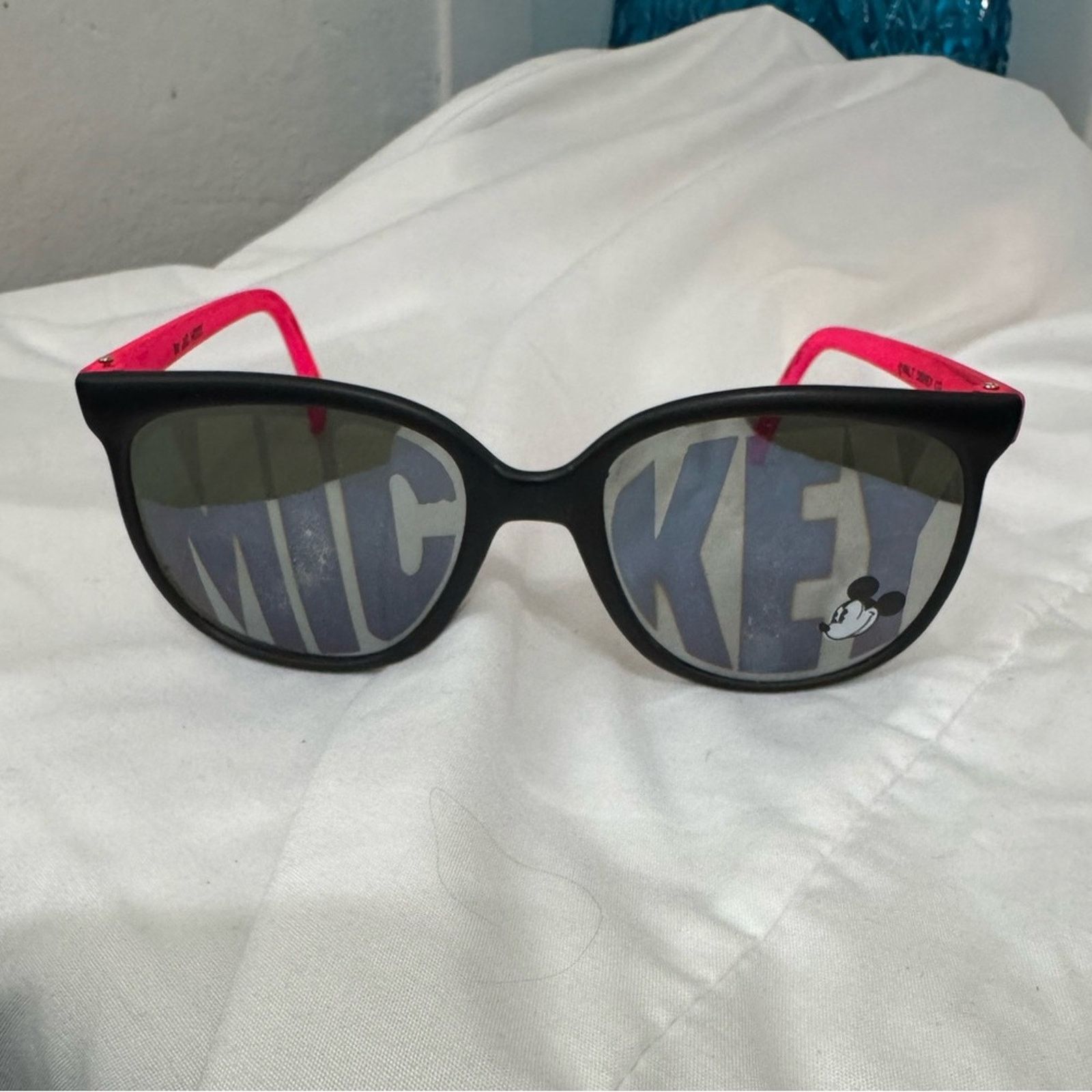 Disney VTG Mickey Mouse Sunglasses with Pink Accents Size ONE SIZE - 2 Thumbnail