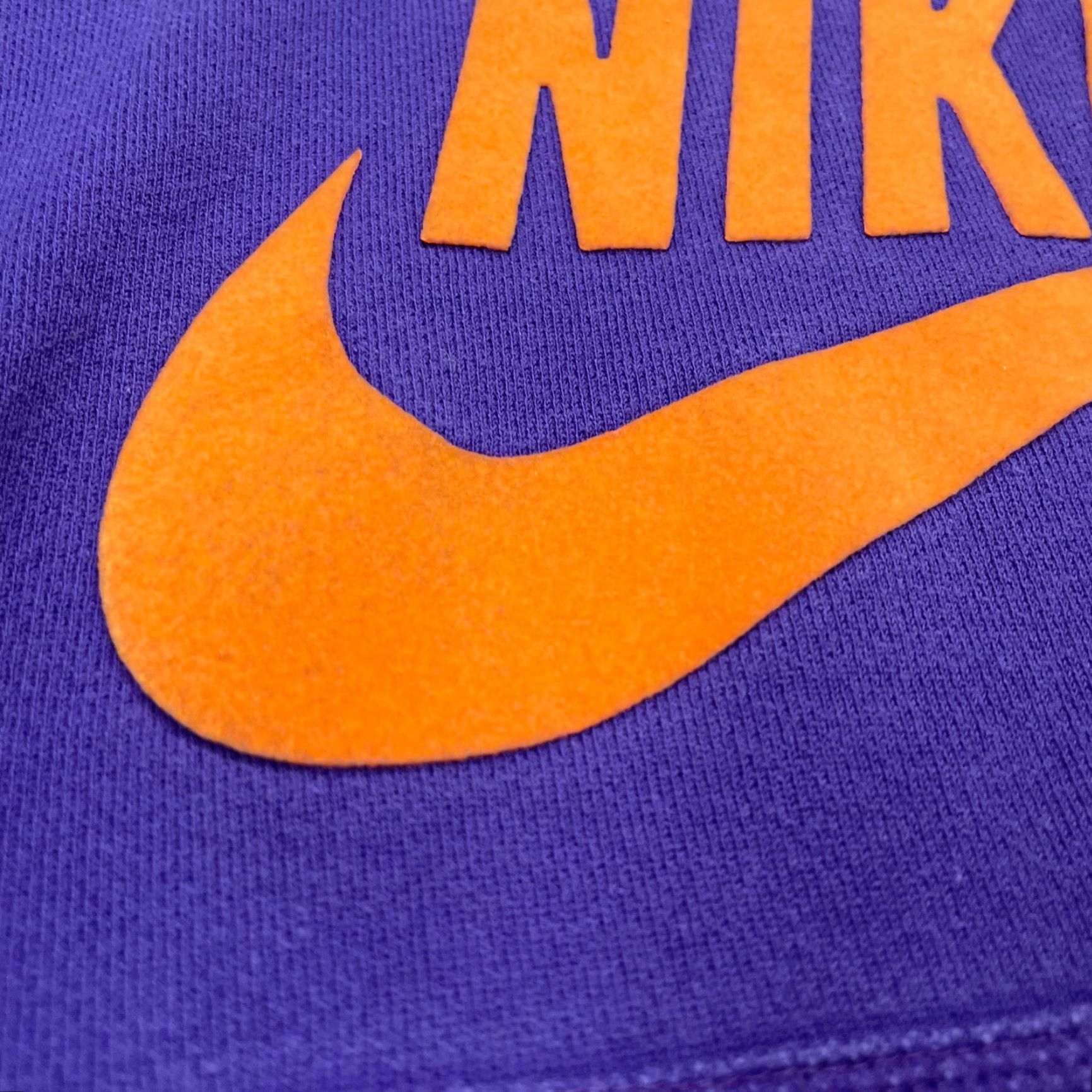 Nike Nike Womens S Pullover Hoodie Purple Orange Swoosh Spell Out Raised Graphic Outdoor Vintage: No (adjusted per rules) Size S / US 4 / IT 40 - 5 Thumbnail