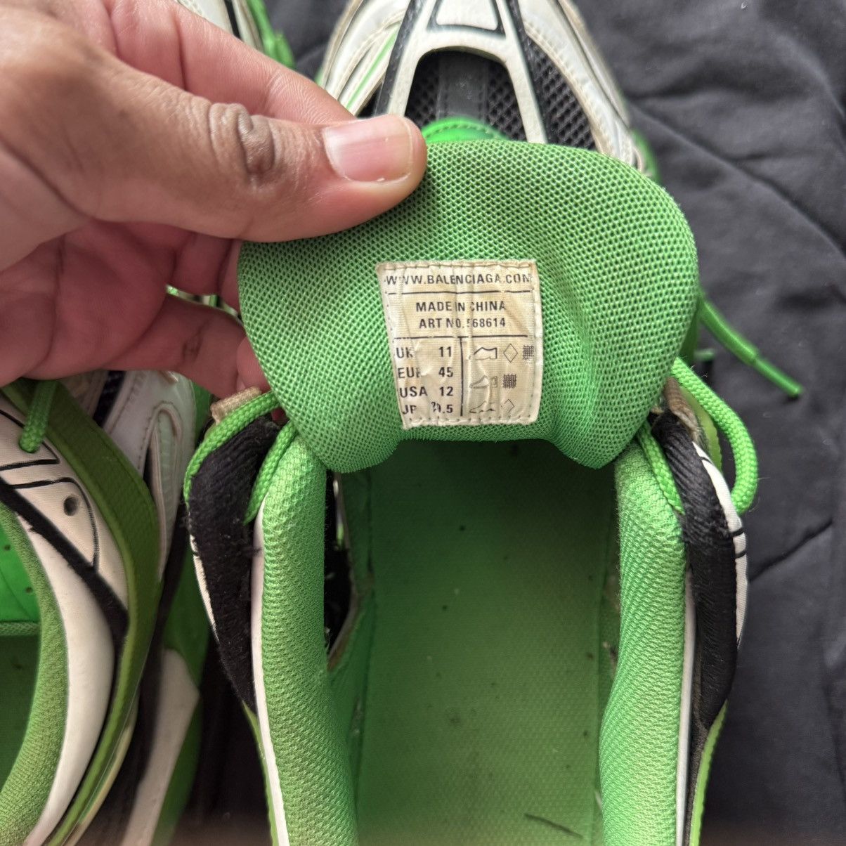 Balenciaga Balenciaga track 2.0 metallic green Size US 12 / EU 45 - 7 Thumbnail