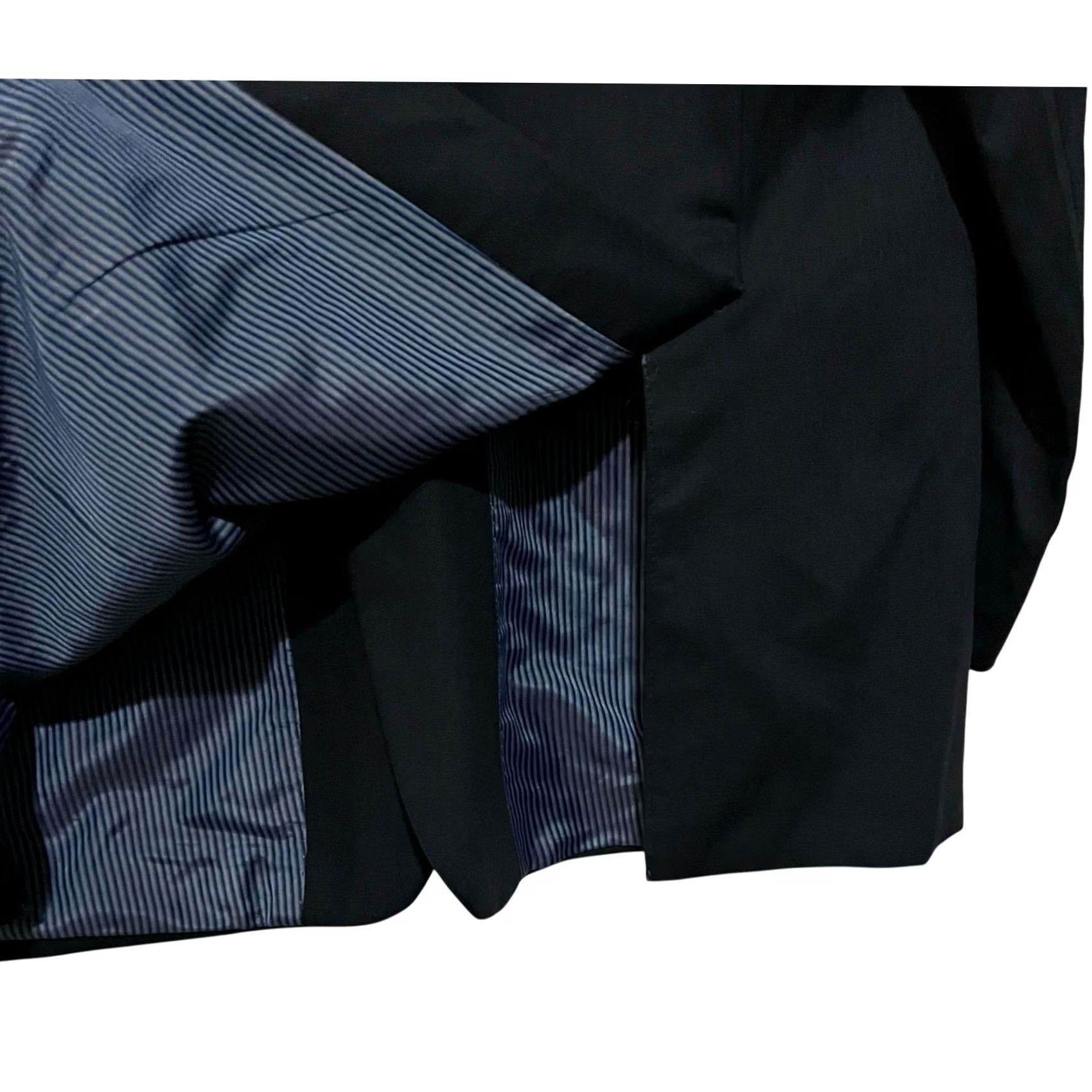 Calvin Klein VINTAGE Calvin Klein Blazer Jacket Men 46L Wool Black Slim 2 Piece Office Evening Blazer Mens Size 46R - 7 Thumbnail