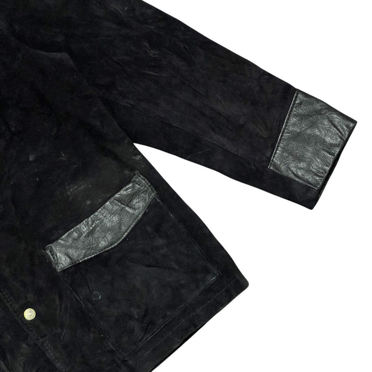Schott Vintage Schott NYC Western Made in USA Suede Leather Jacket Size US L / EU 52-54 / 3 - 3 Thumbnail