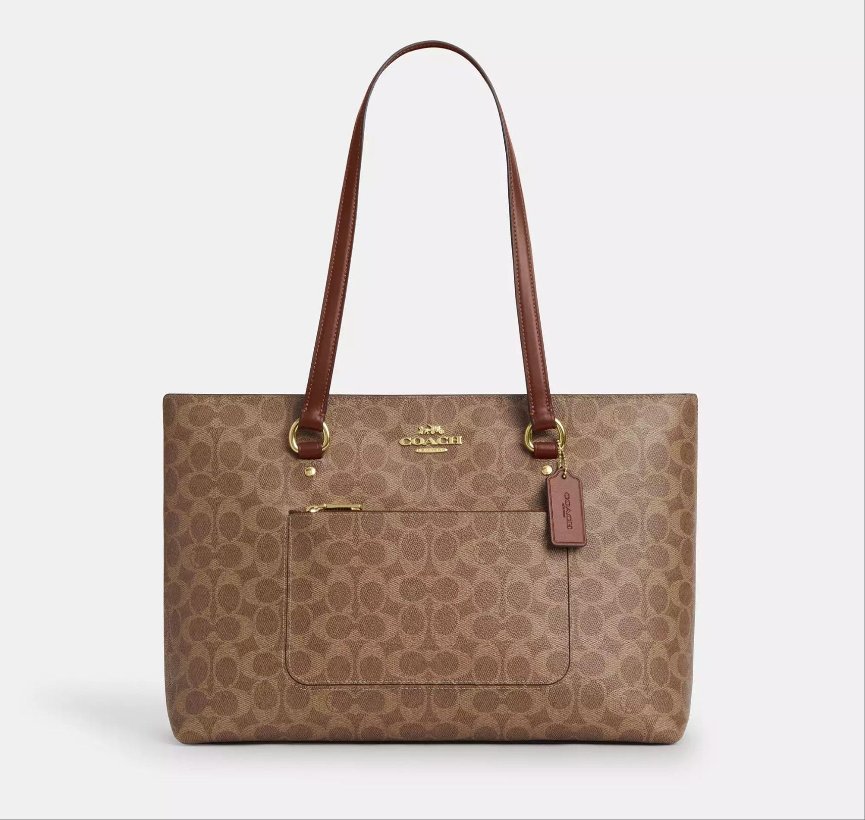 Coach Station Tote Bag In Signature Canvas CCD69 Size ONE SIZE - 8 Thumbnail