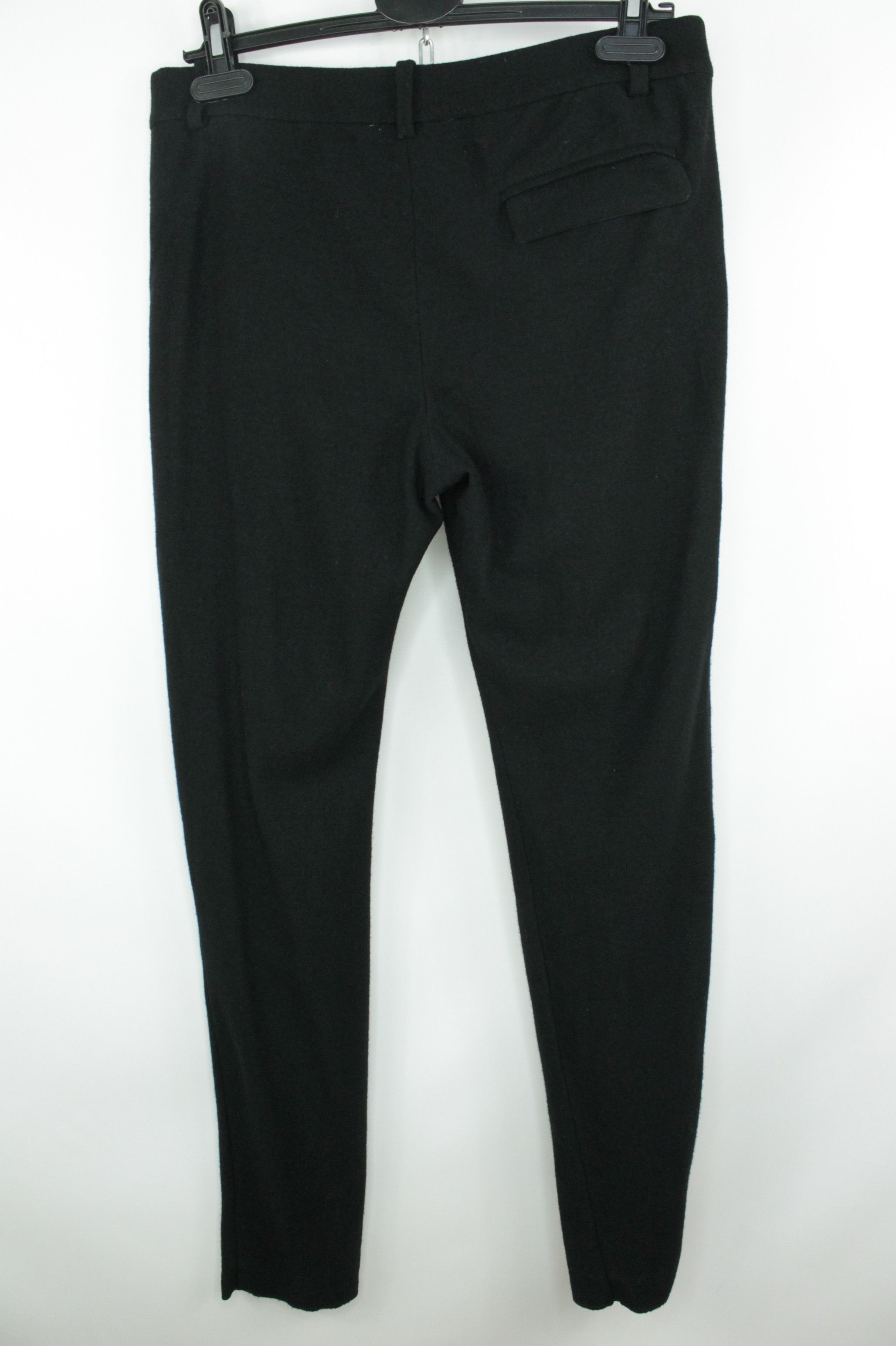 Isabel Marant Etoile Isabel Marant Black Stretch Fleece Wool Slim Fit Pants Size 27" / US 4 / IT 40 - 5 Thumbnail