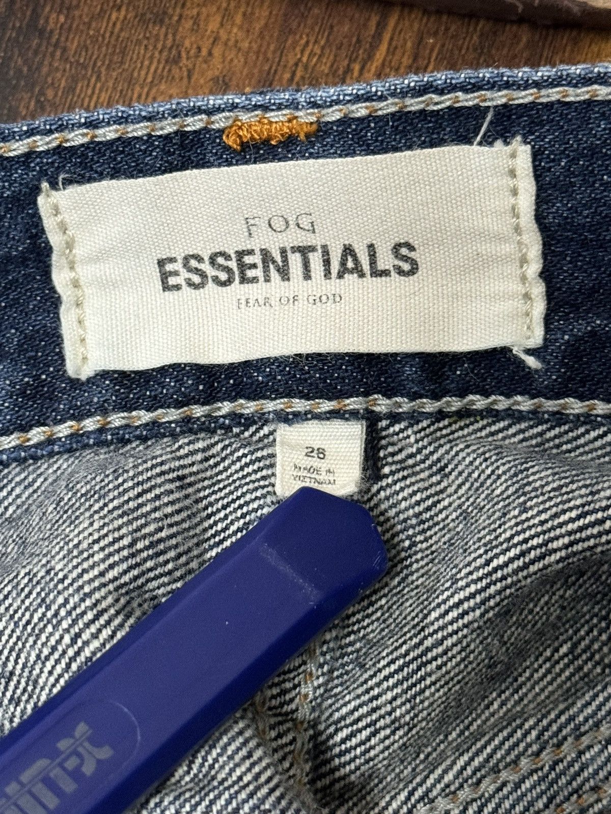 Fear of God 💥 FOG Fear of God Essentials Denim Distressed Jeans SZ 28 Size US 28 / EU 44 - 11 Thumbnail