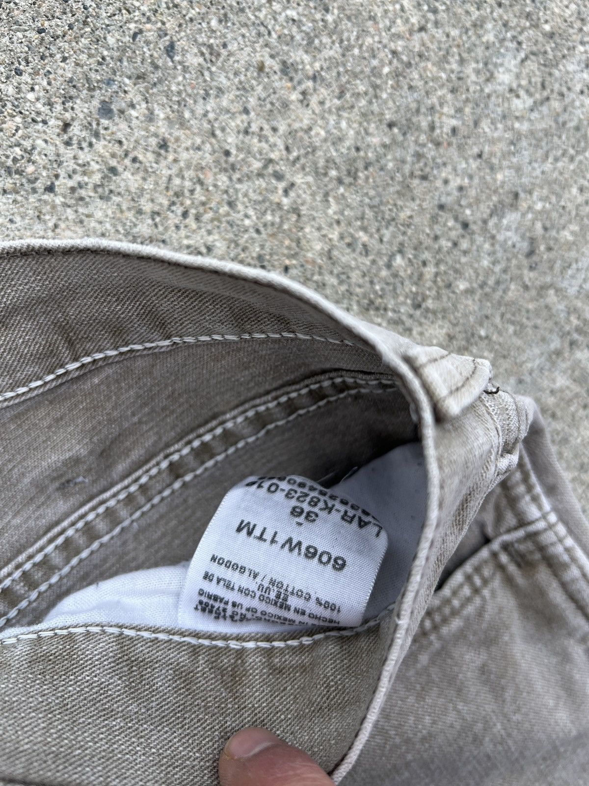 Vintage × Wrangler Vintage Wrangler Light Tan Khaki Relaxed Denim Shorts Sz. 36 Size US 36 / EU 52 - 3 Thumbnail