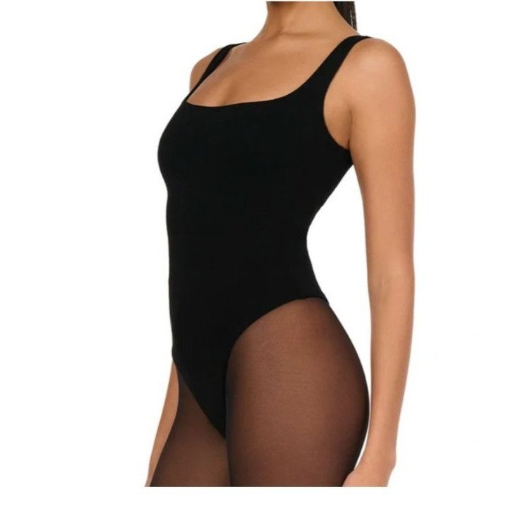 Other Naked Wardrobe NW Sculpt Tank Scoop Bodysuit, Black, Sz. M Size M / US 6-8 / IT 42-44 - 2 Thumbnail