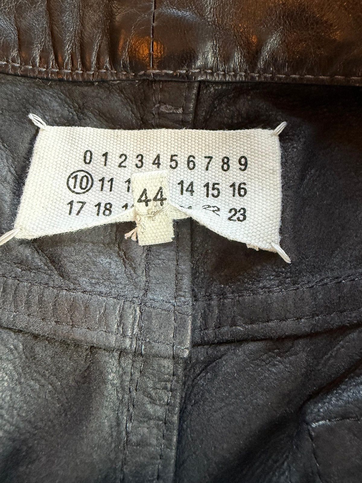 Maison Margiela leather trousers