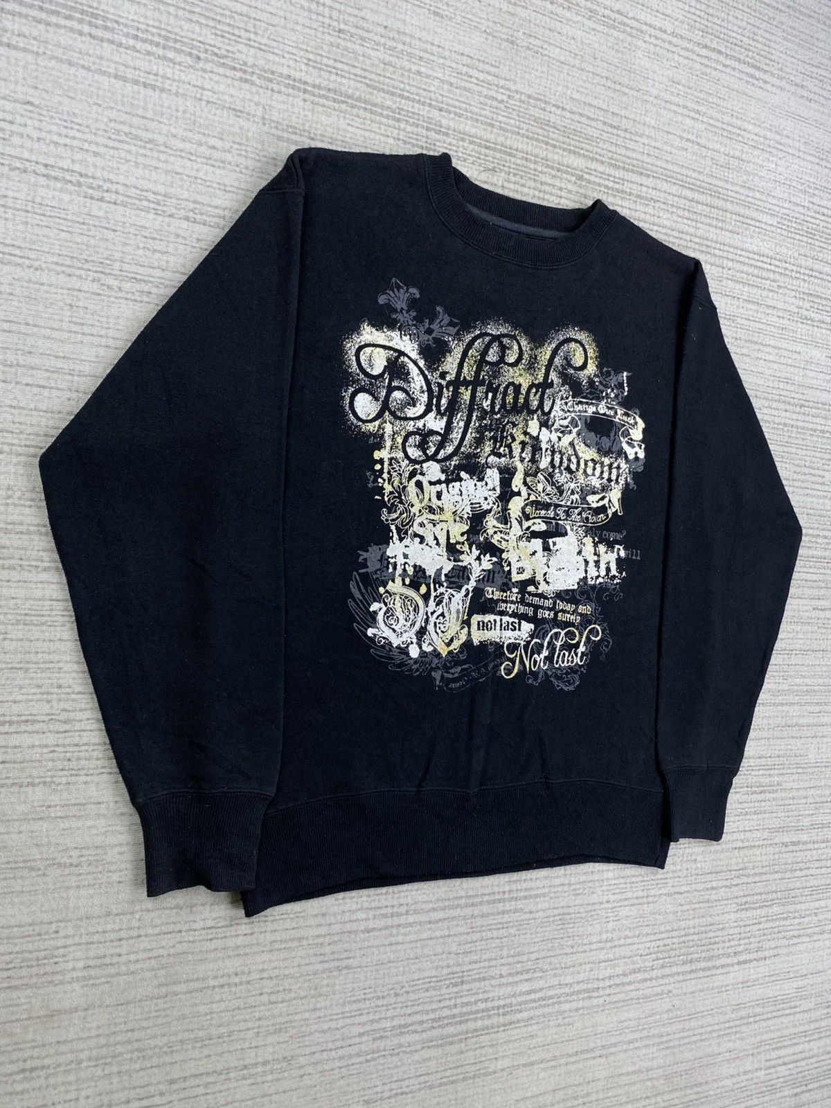 Affliction × Japanese Brand × Vintage Vintage Beaumere Japan Poem Printed Sweatshirt Size US M / EU 48-50 / 2 - 3 Thumbnail