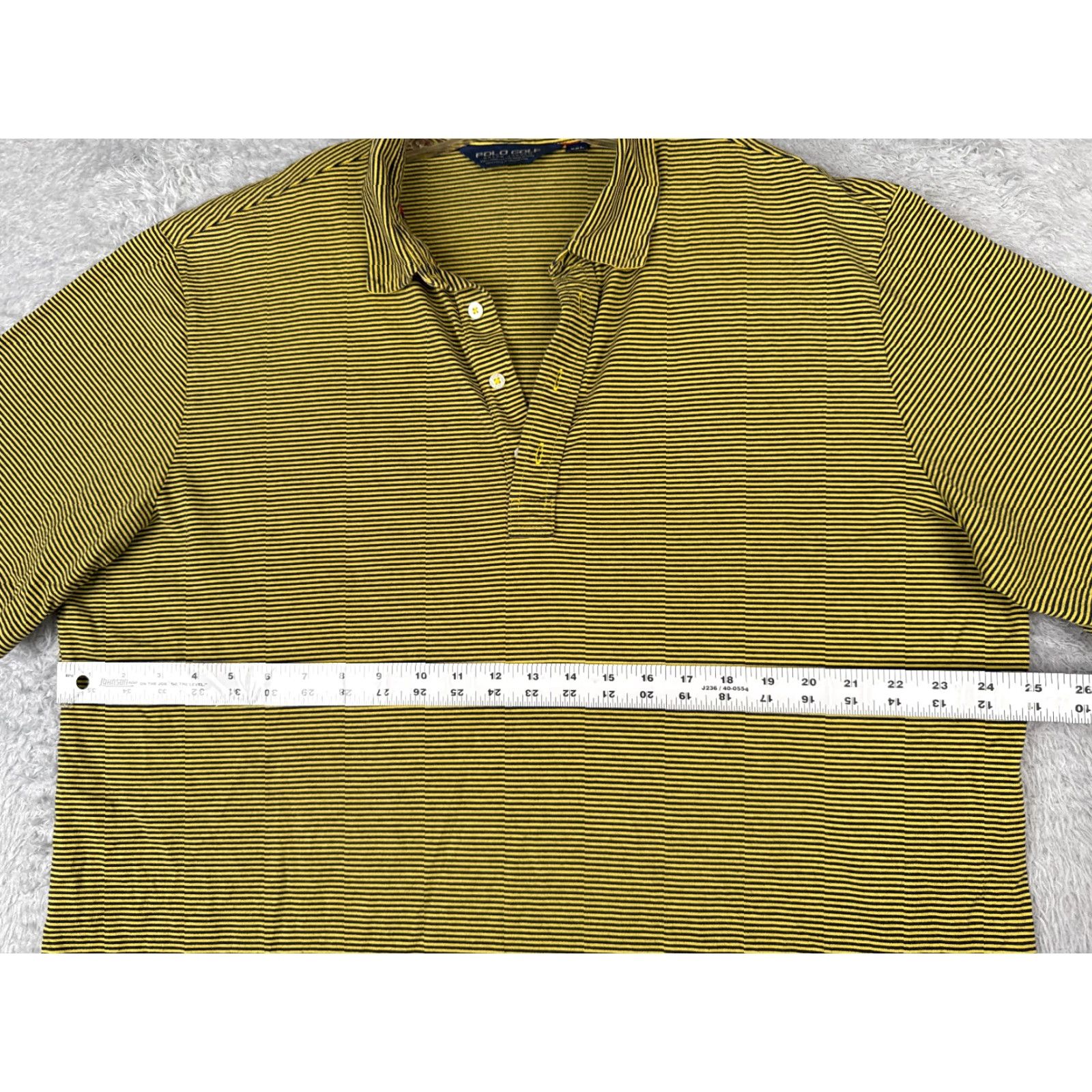 Vintage VINTAGE Polo Golf Shirt Men 2XL Yellow Black Stripe Polo Shirt Size US XXL / EU 58 / 5 - 7 Thumbnail