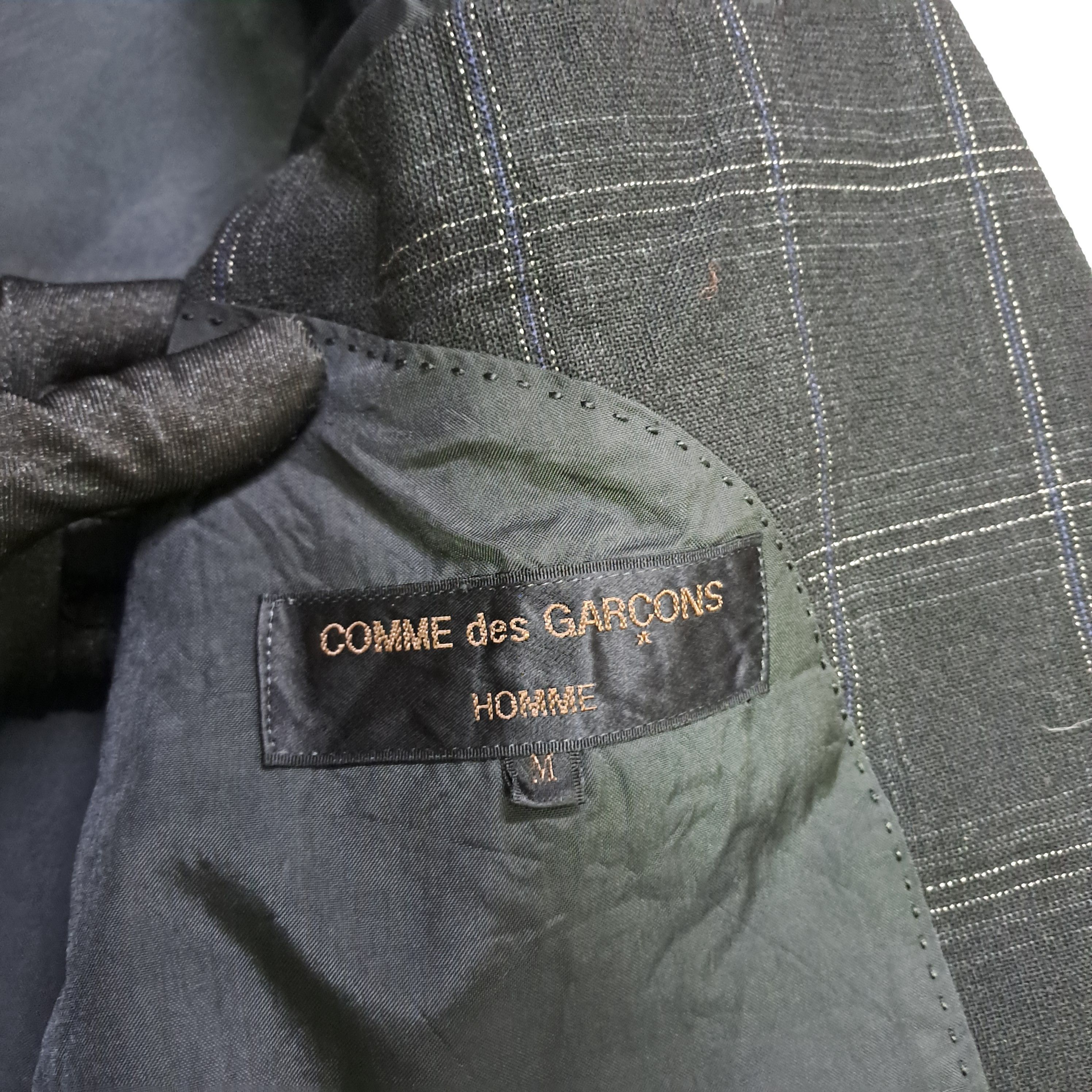 Comme des Garcons Homme Vintage Comme Des Garcons Wool Blazer Size 46L - 8 Thumbnail