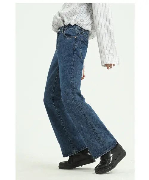 Other Dark blue washed non-stretch bootcut jeans Size US 32 / EU 48 - 4 Thumbnail