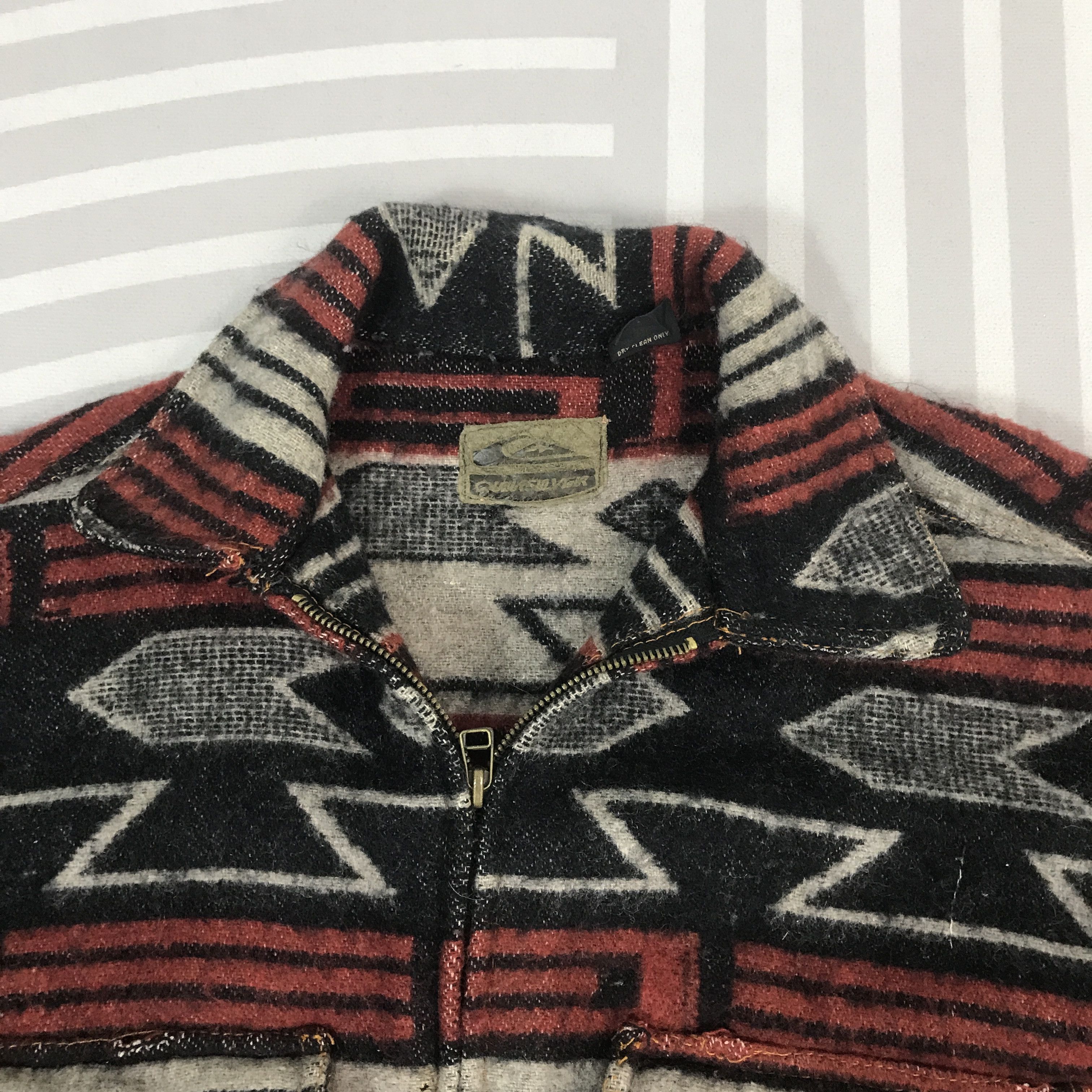 Quicksilver Vintage Quicksilver navajo Wool Zip up Jacket Size US L / EU 52-54 / 3 - 7 Thumbnail