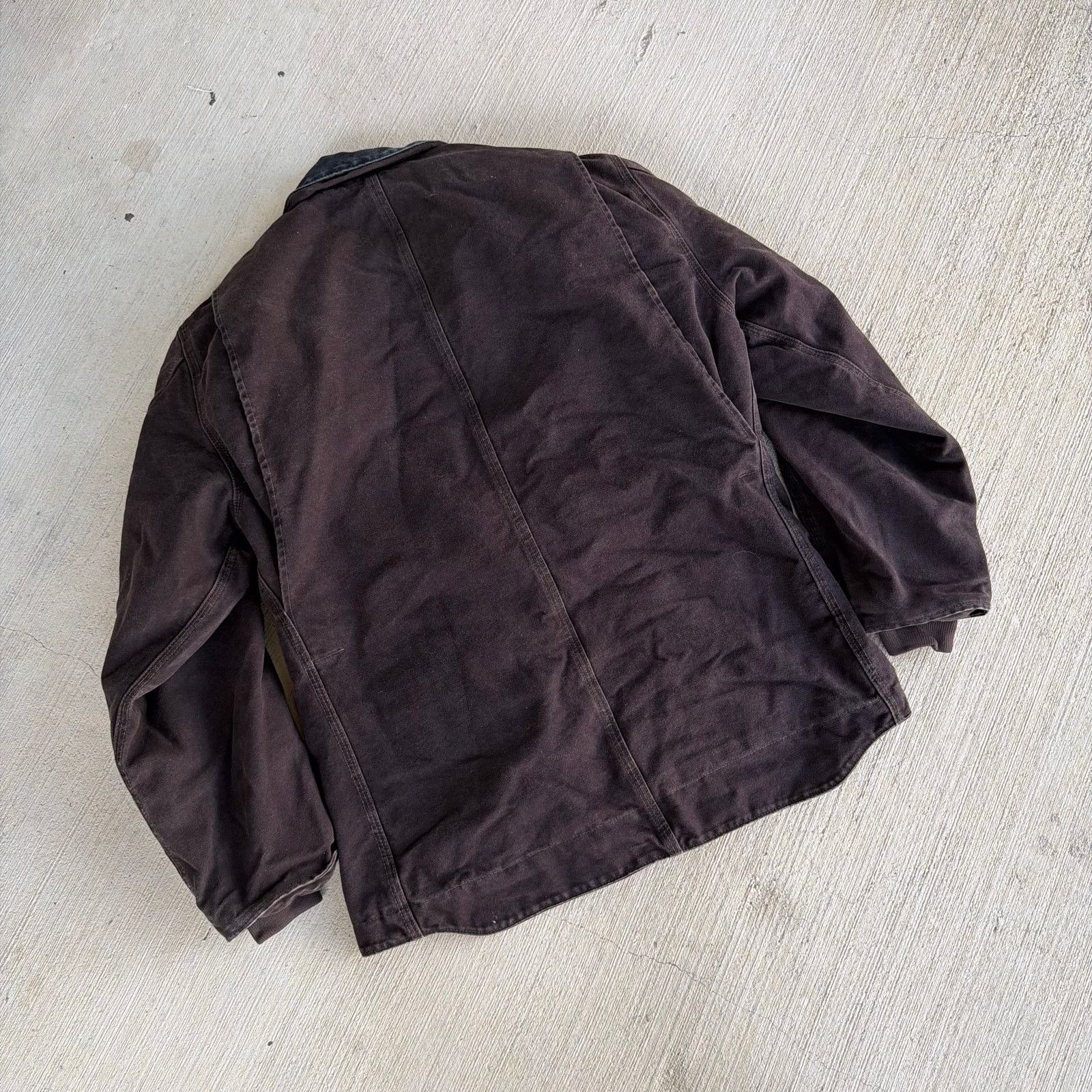 Carhartt × Vintage Carhartt C61 DKB brown chore work wear jacket Size US M / EU 48-50 / 2 - 6 Thumbnail