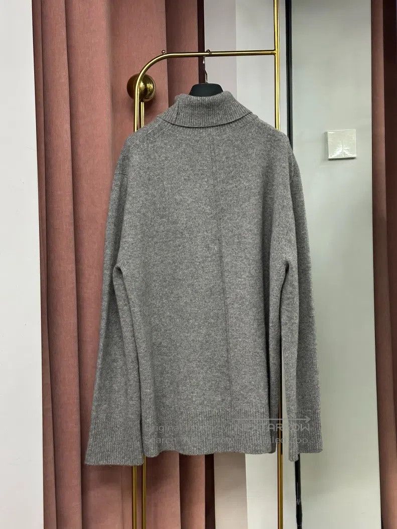 The Row Grey turtleneck wool