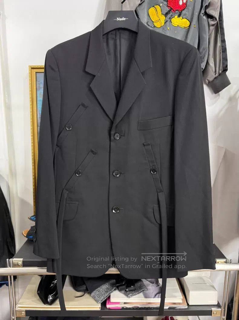 Yohji Yamamoto Yohji Yamamoto Strap suit jacket Size US M / EU 48-50 / 2 - 1 Thumbnail