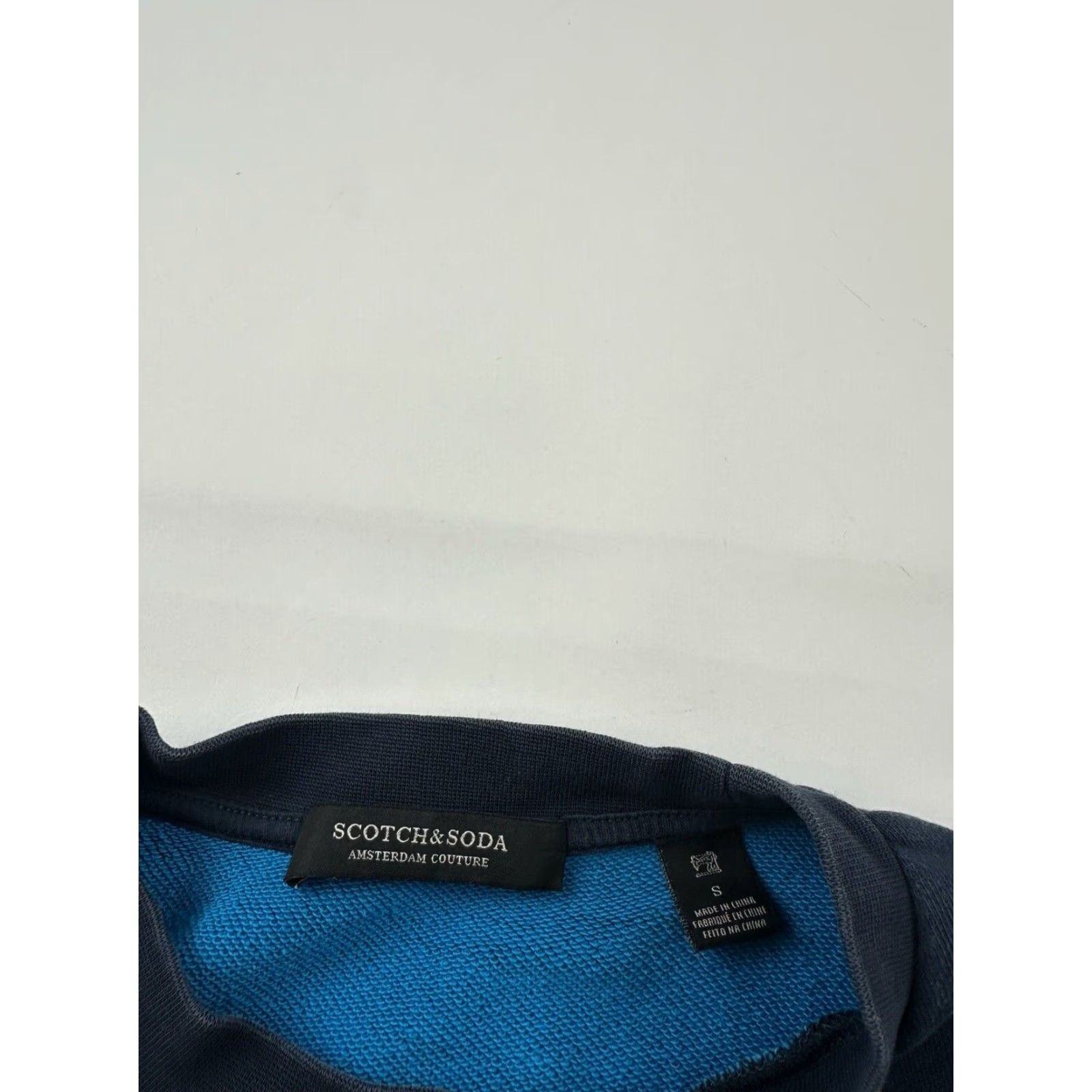 Scotch & Soda SCOTCH & SODA Sweatshirt Mens Small Blue Crew Neck pullover jumper Shirt? Size US S / EU 44-46 / 1 - 3 Thumbnail